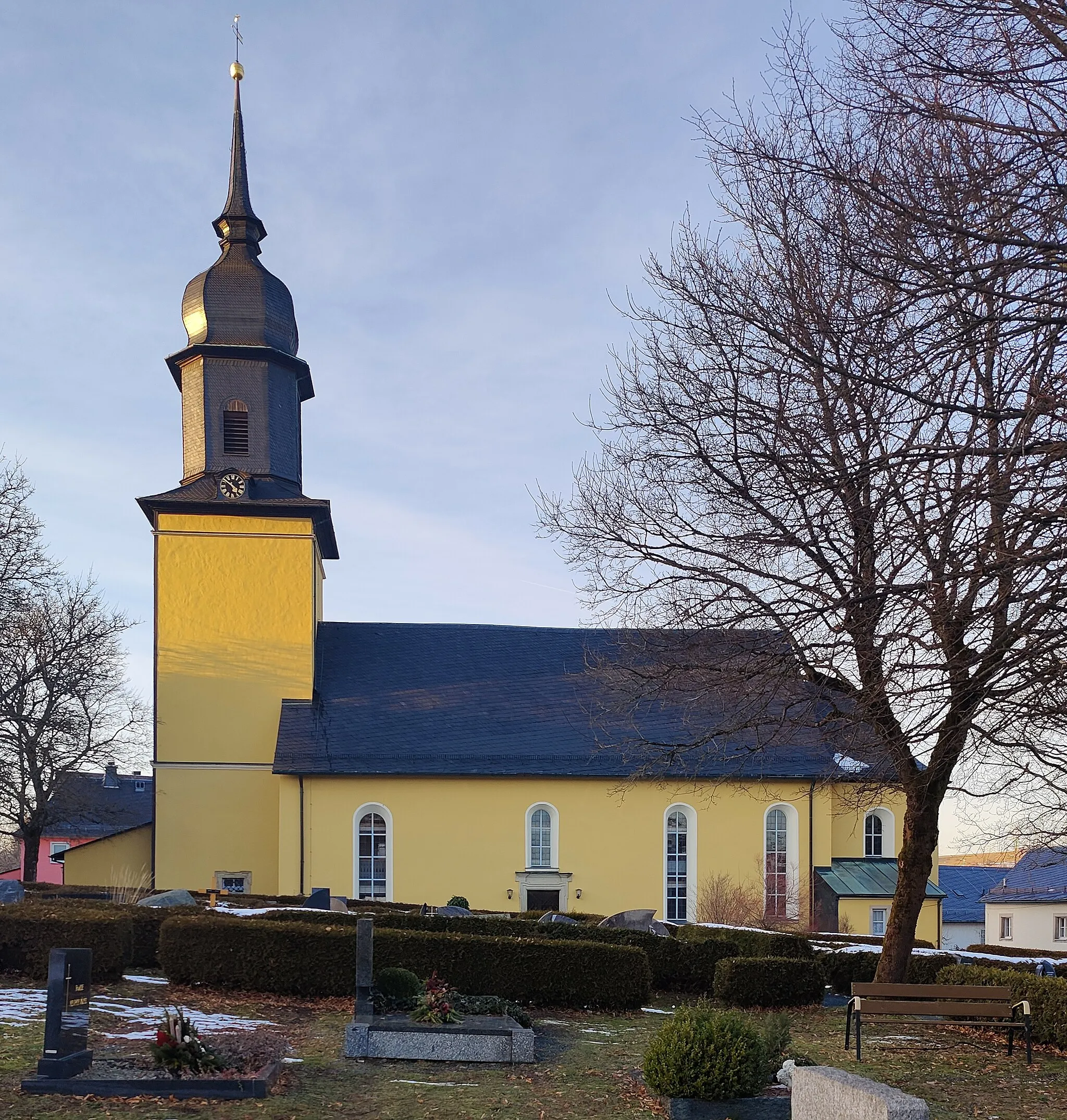 Photo showing: Evangelisch-lutherische Jakobuskirche Geroldsgrün, Landkreis Hof, Oberfranken, Bayern, Deutschland