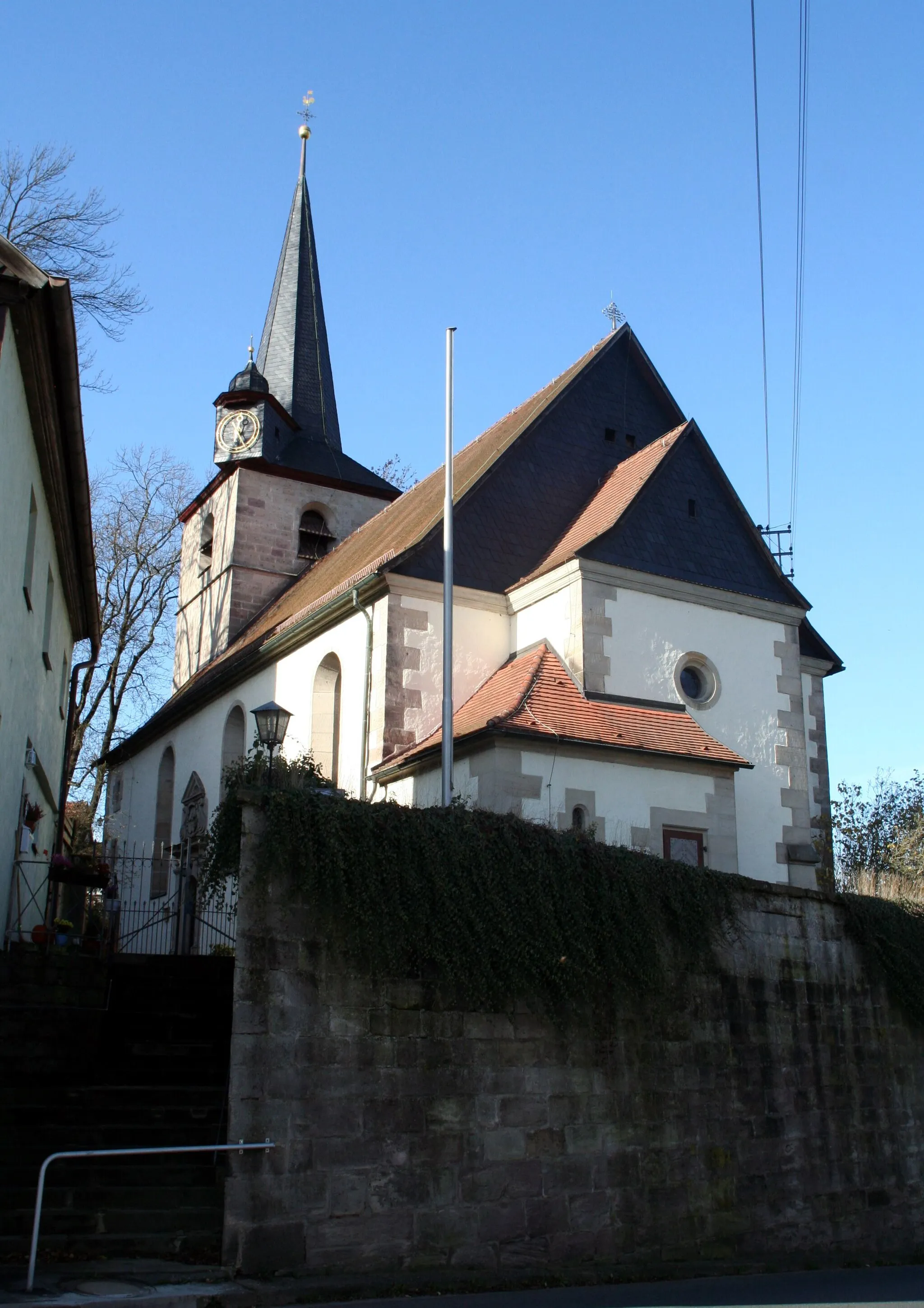 Photo showing: Evangelische Kirche in Weißenbrunn in Oberfranken Landkreis Kronach
