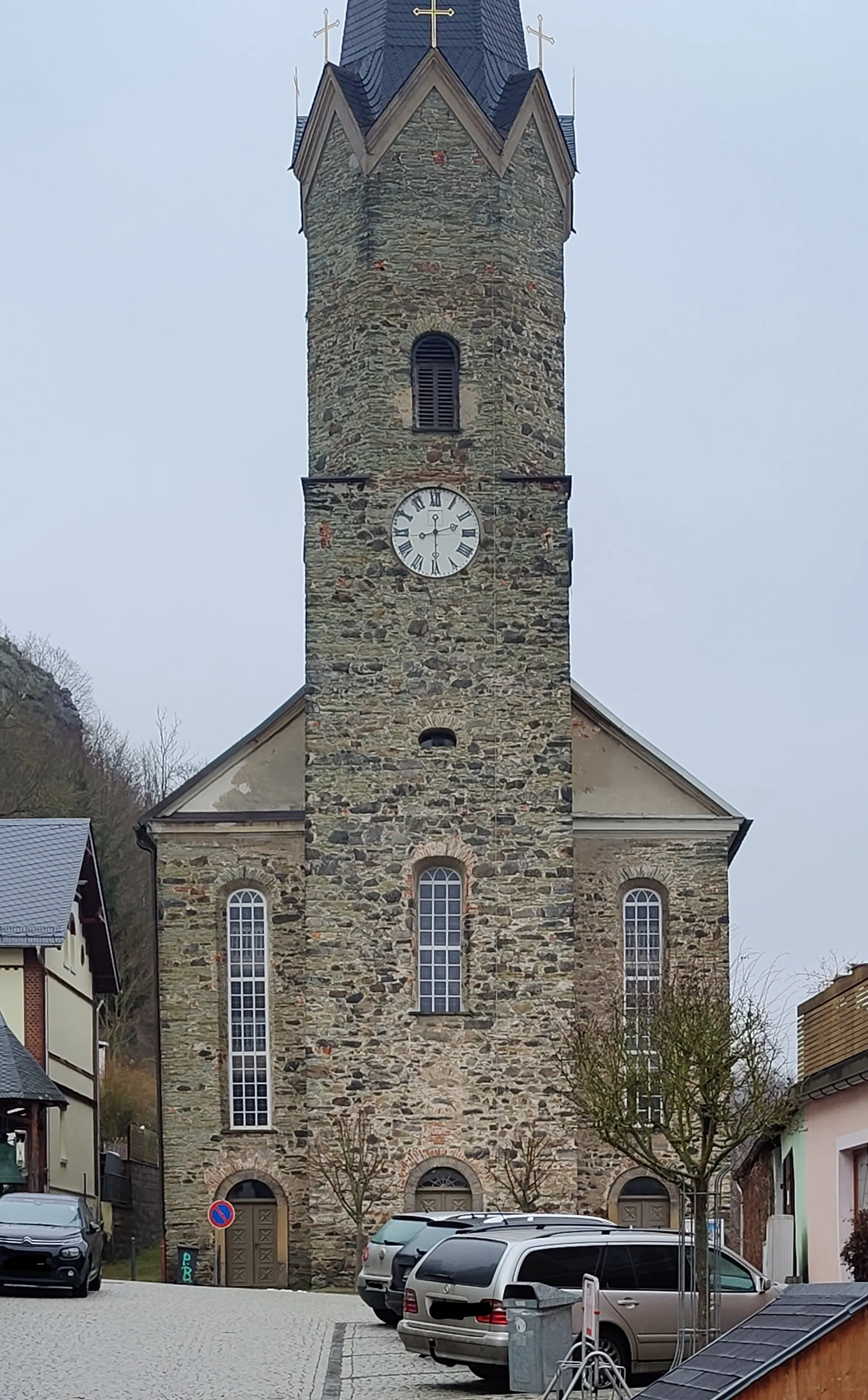 Photo showing: Evangelisch-lutherische St.-Katharinenkirche Hirschberg, Thüringen, Deutschland