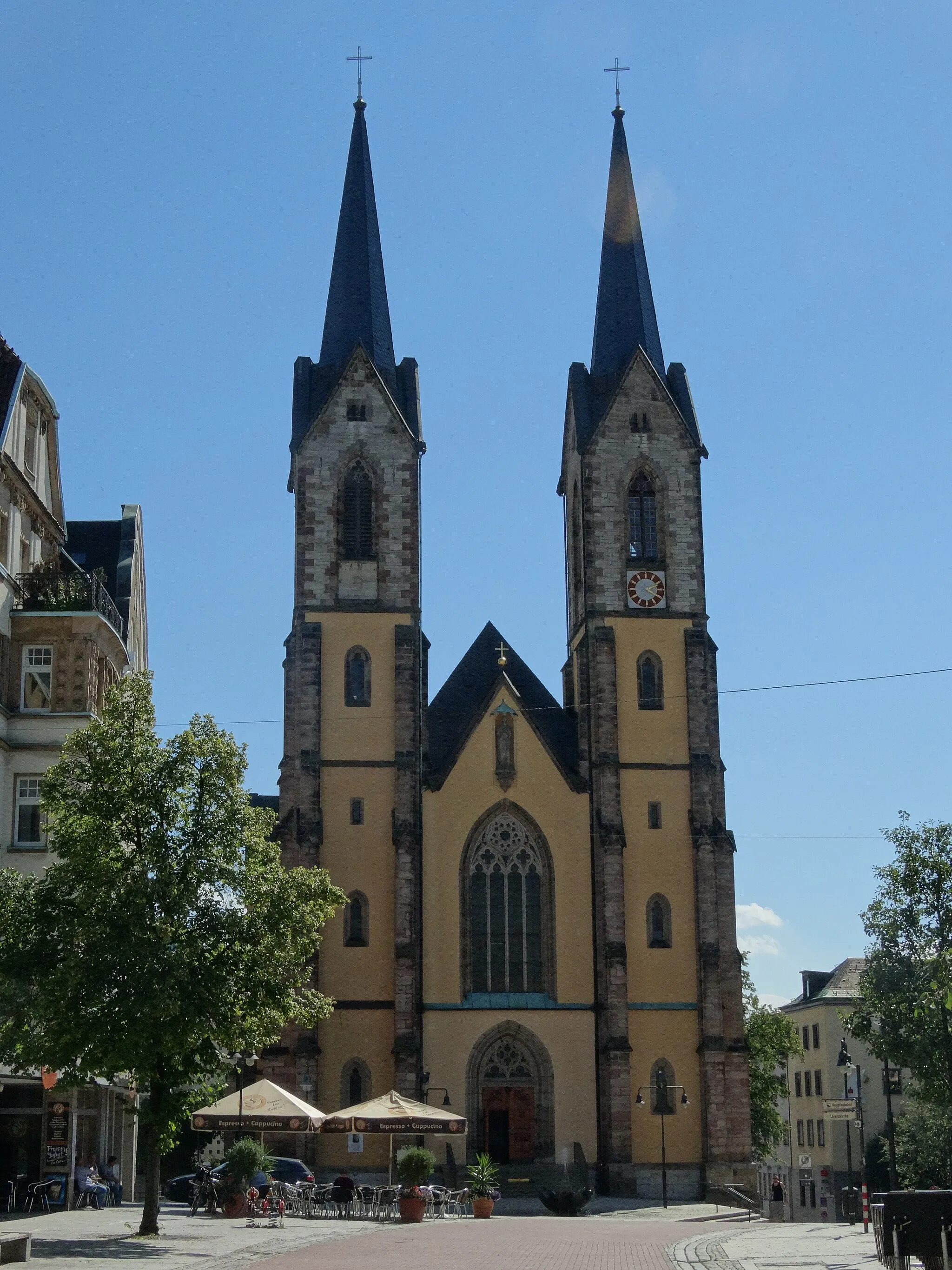Photo showing: St. Marienkirche Ansicht aus der Fußgängerzone