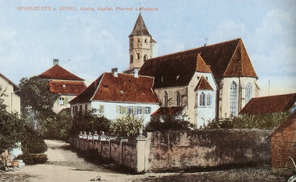 Photo showing: Neunkirchen am Brand. St.-Michaelskirche, Kapitel, Pfarrhof und Rentamt.