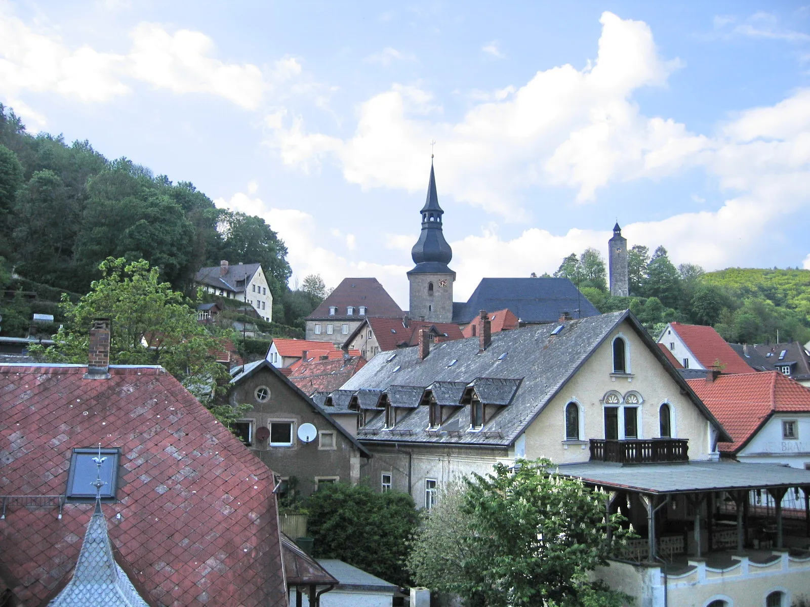 Photo showing: The town of Bad Berneck in Upper Franconia, Bavaria, Germany.