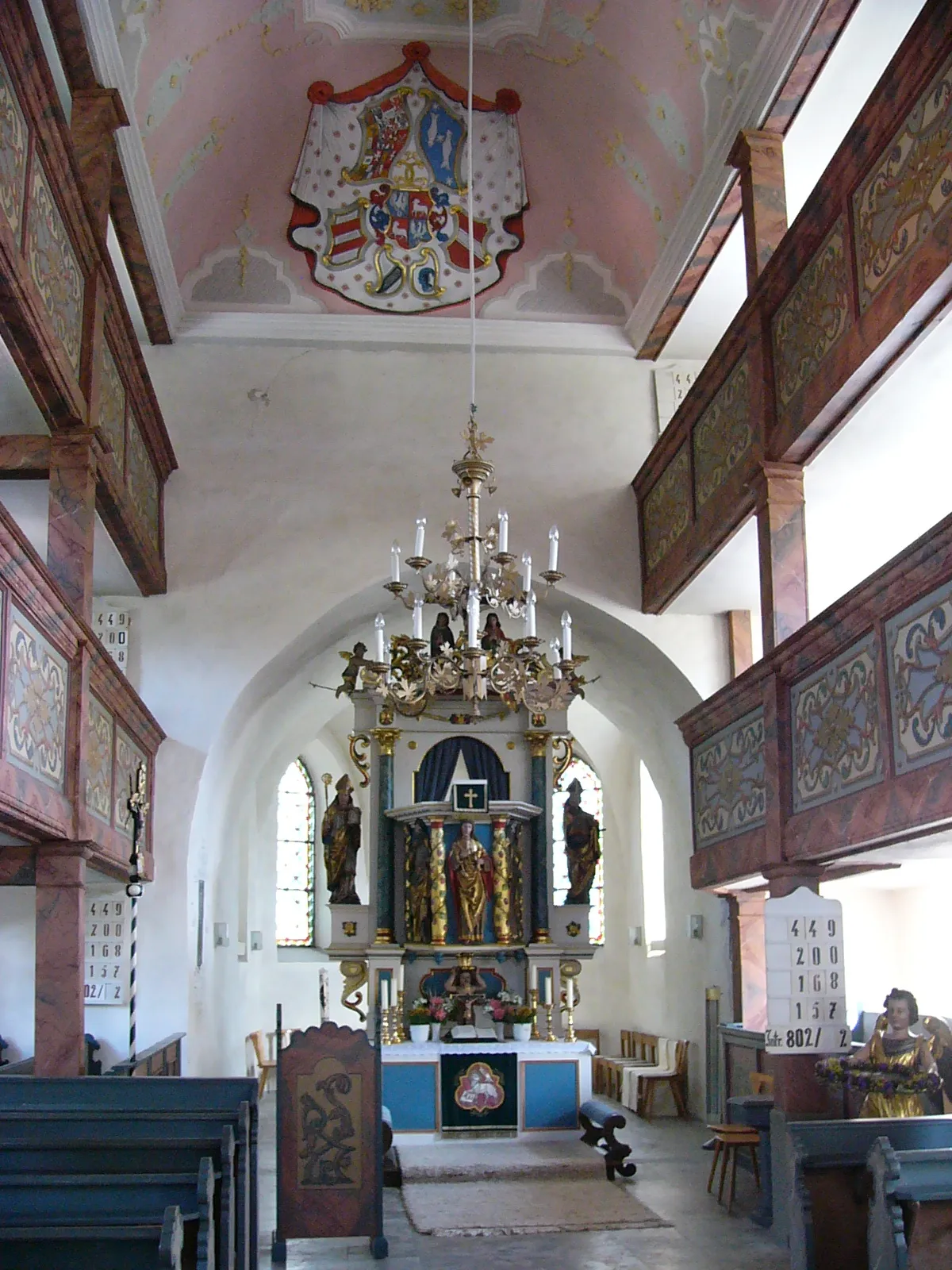 Photo showing: Inneres der Kautendorfer Kirche