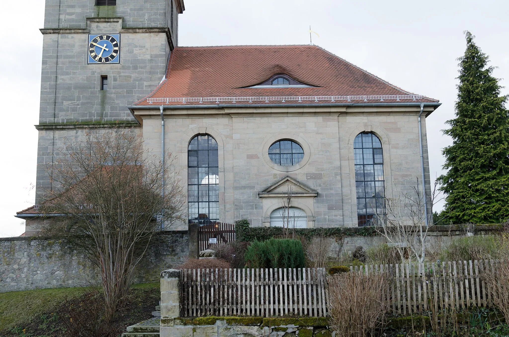 Photo showing: Bindlach, Benk, Evangelische Kirche