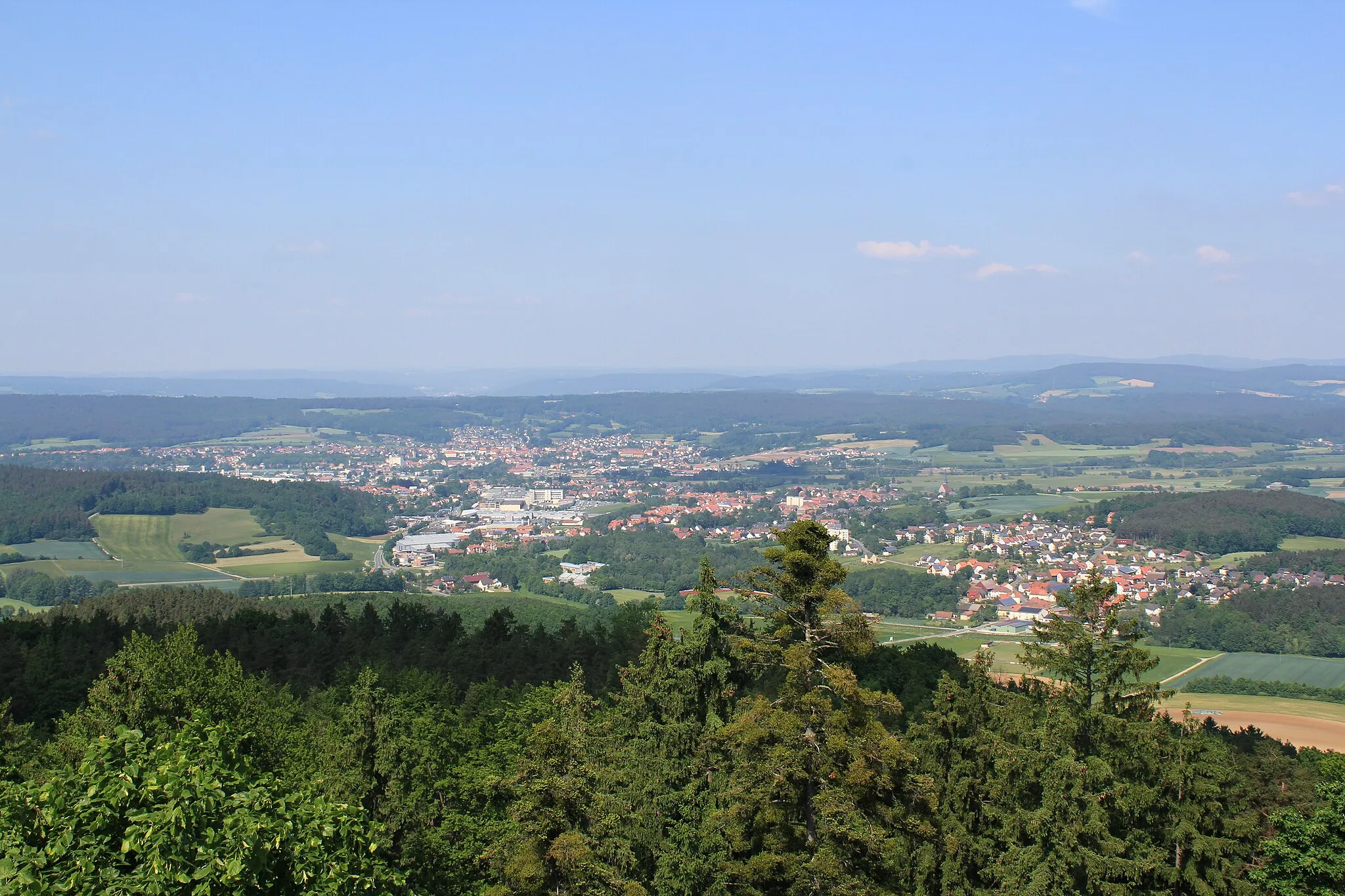 Photo showing: Burgkunstadt, Altenkunstadt und Woffendorf vom Kordigast aus