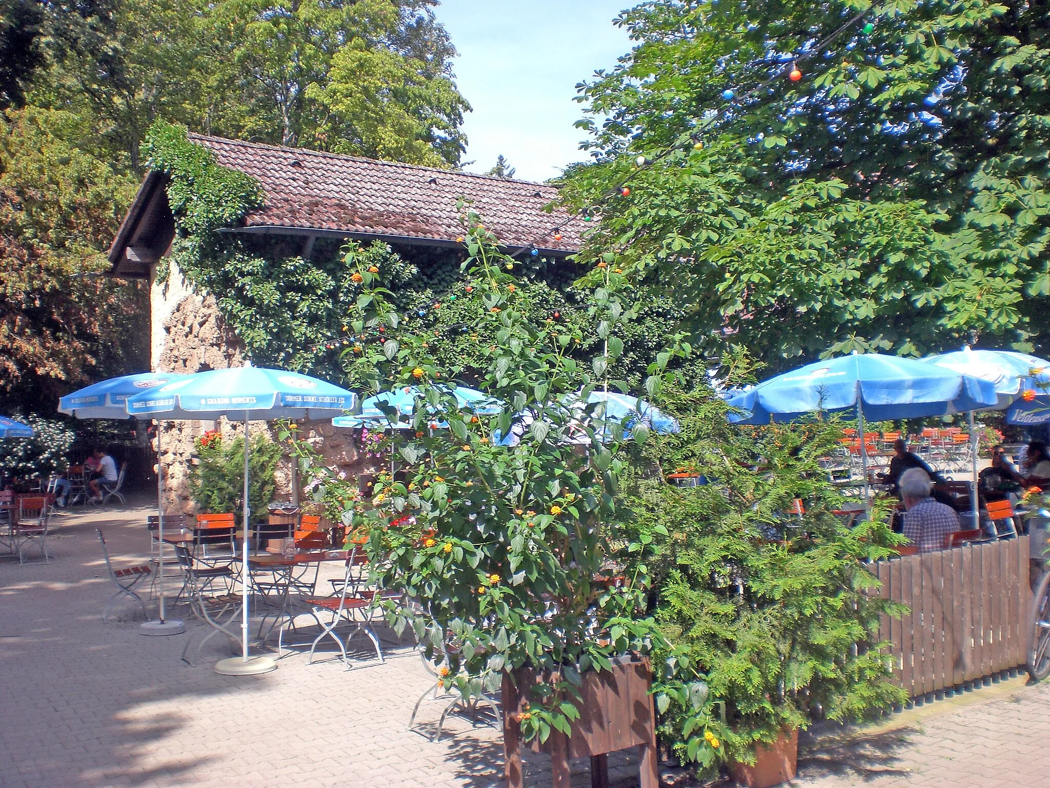 Photo showing: Biergarten Brückkanal