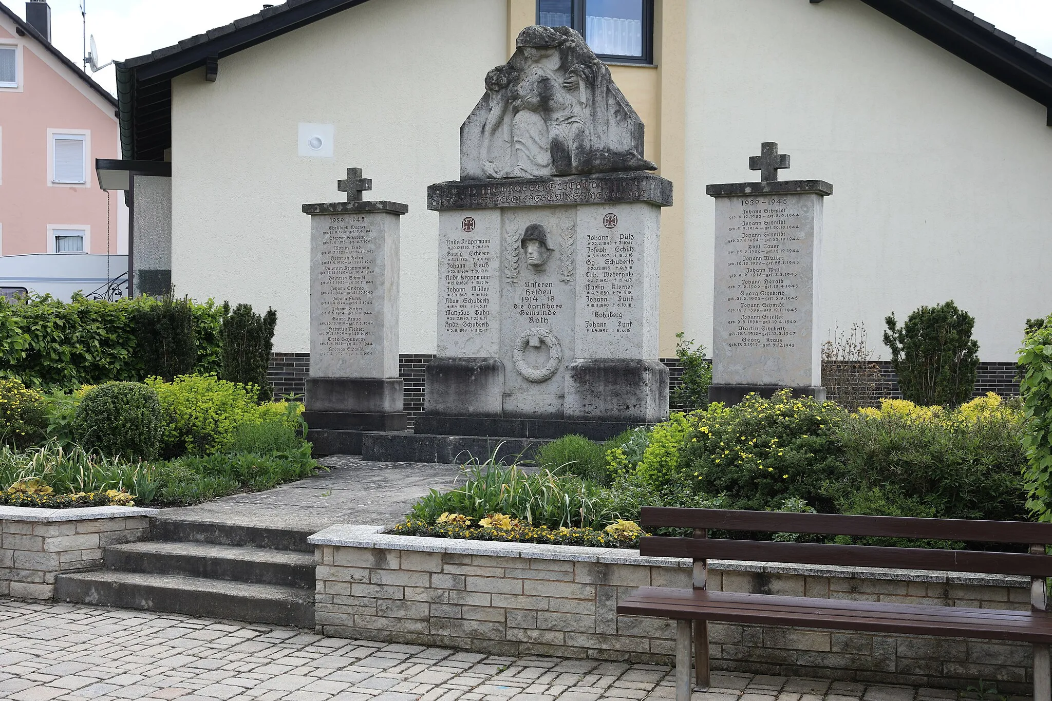 Photo showing: Kriegerdenkmal in Roth, Stadteil Lichtenfels