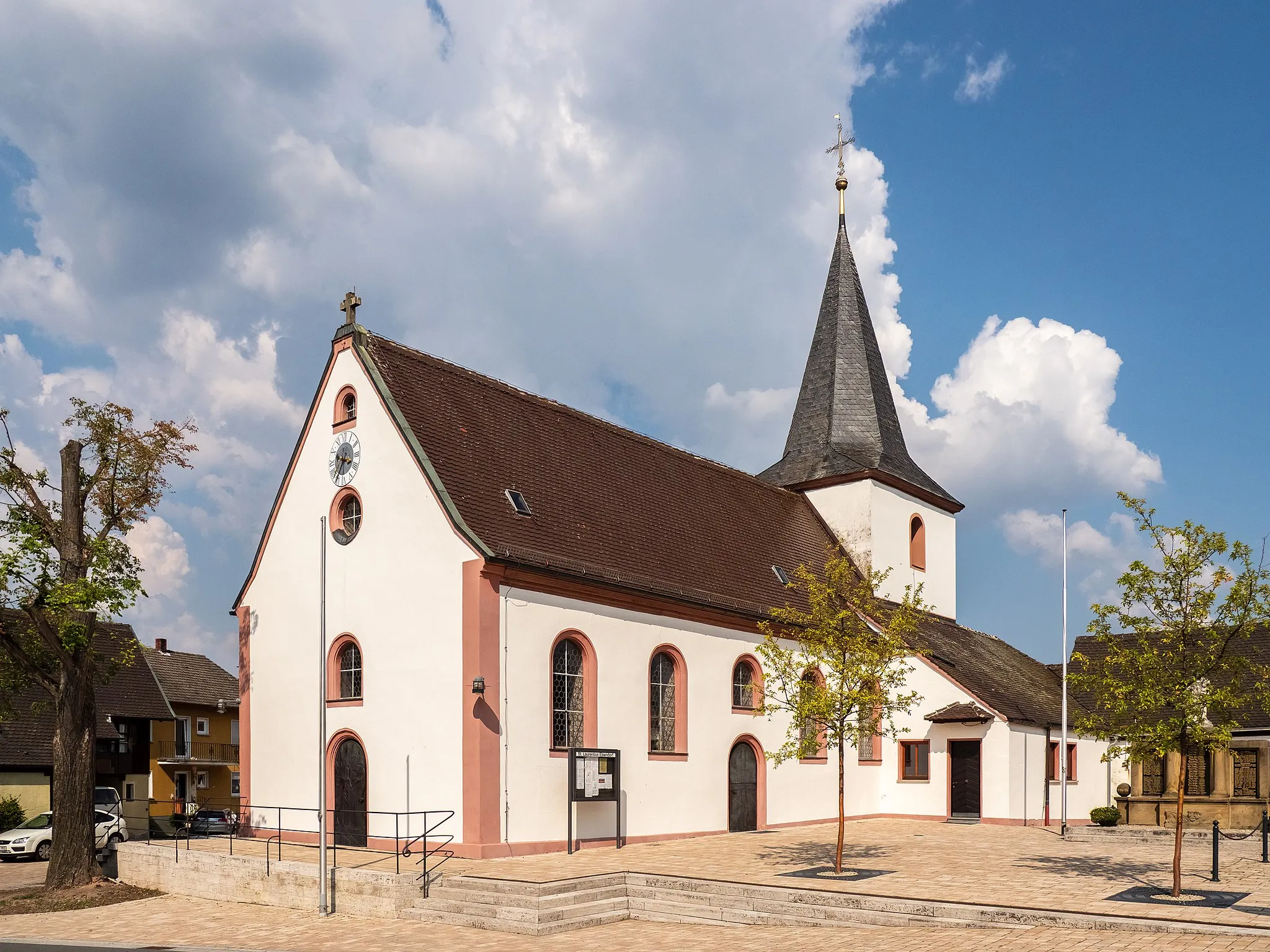 Photo showing: Catholic curate church St. Laurentius in Elsendorf near Schlüsselfeld