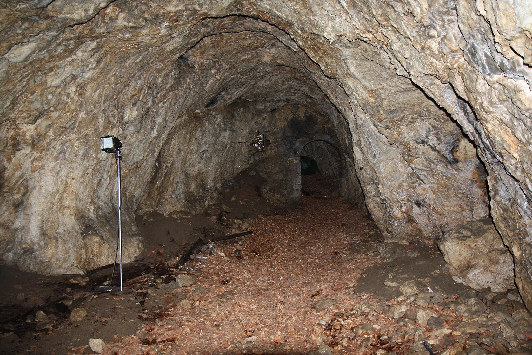 Photo showing: In der Burghöhle der Burgruine Stierberg