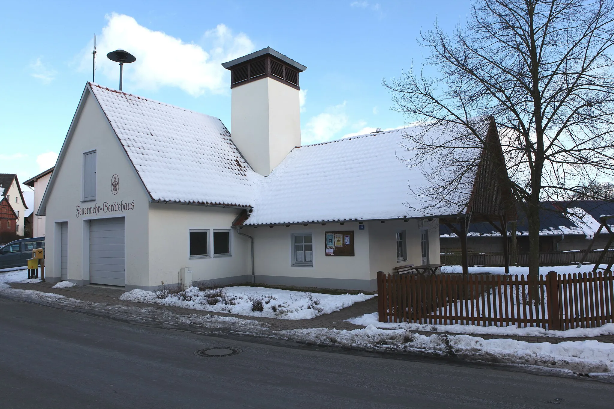 Photo showing: Bieberbach, Feuwehr-Gerätehaus