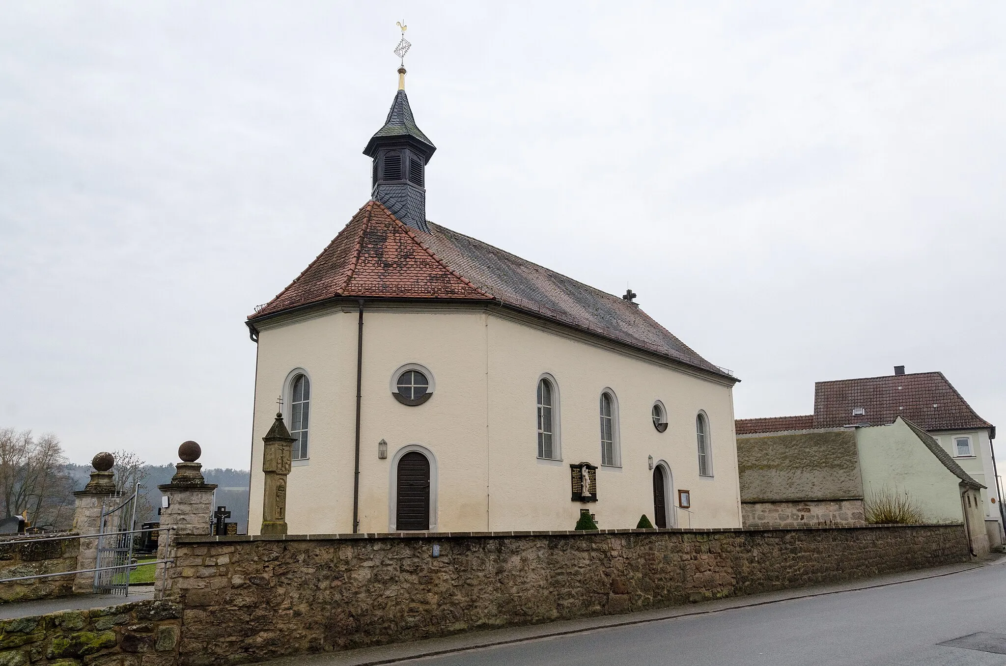 Photo showing: Schlüsselfeld, Rambach, Bildstock, St. Sebastian