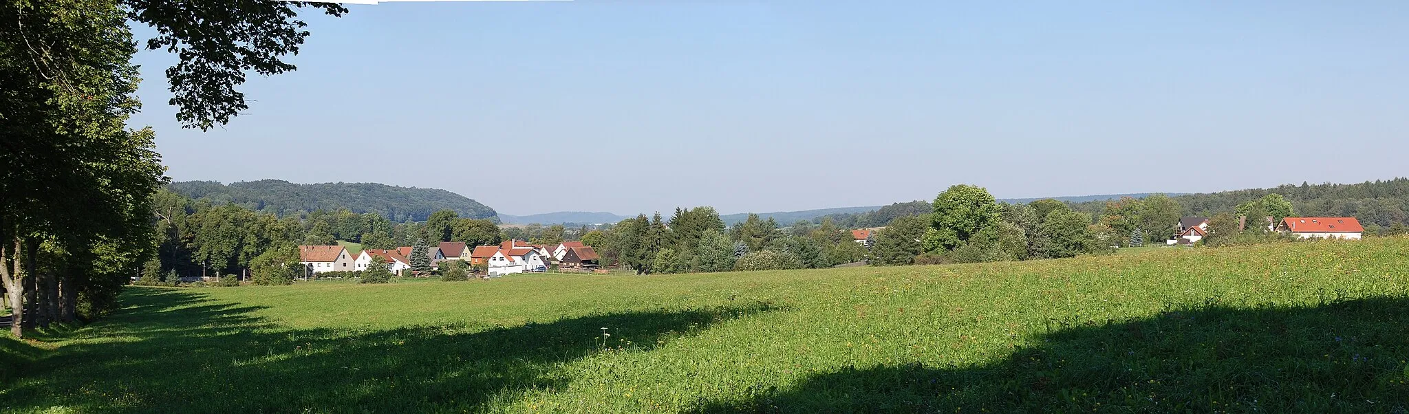 Photo showing: panoramic view of Bockstadt, Thuringia, Germany