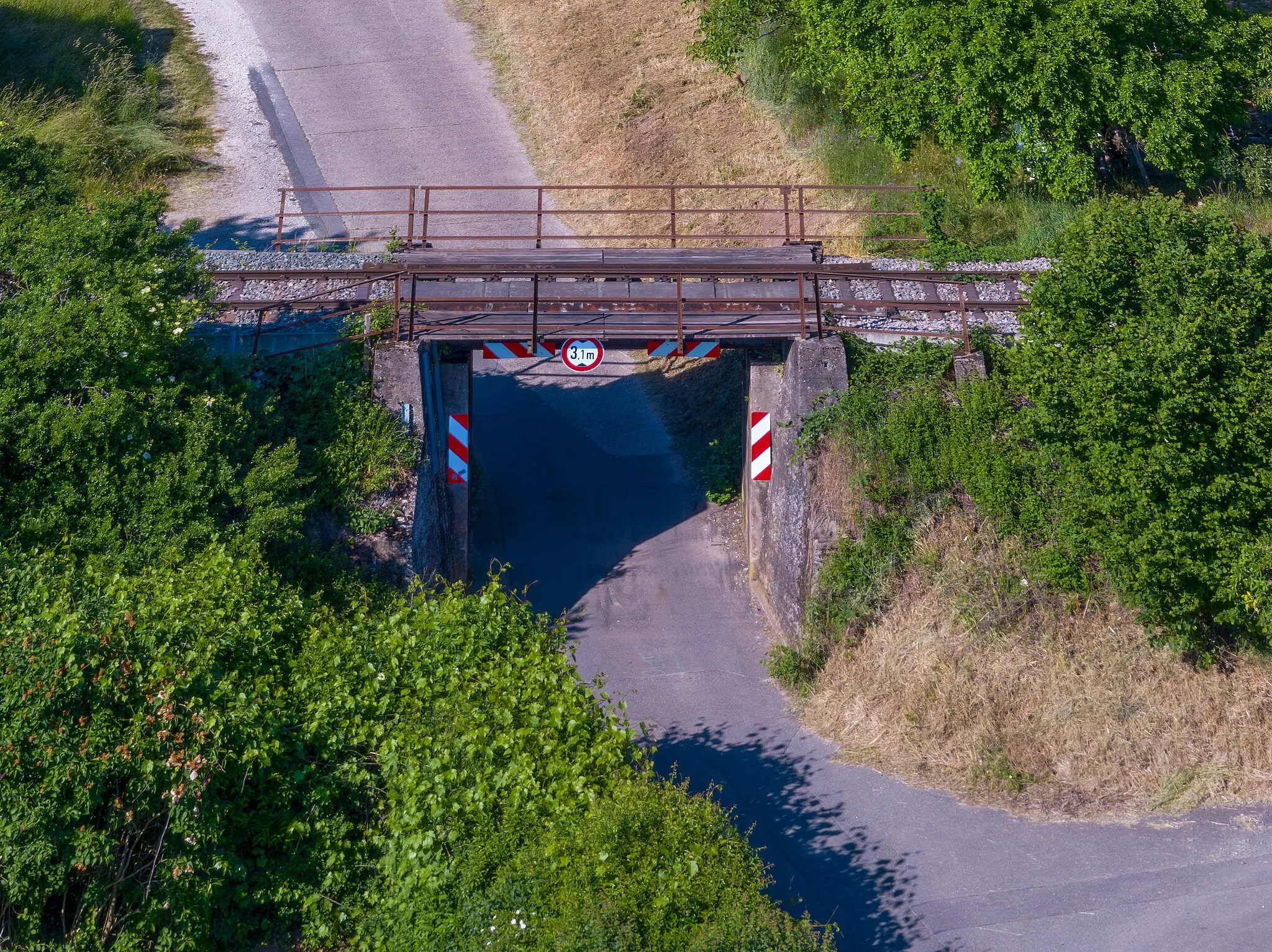 Photo showing: Bridge of the Upper Steigerwald Railway in Thüngfeld