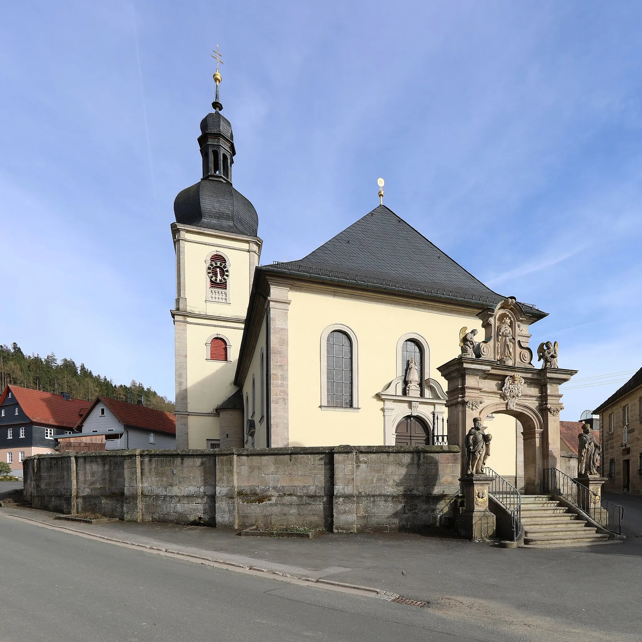 Photo showing: römisch-katholische Pfarr- und Wallfahrtskirche Mariä Geburt in Glosberg