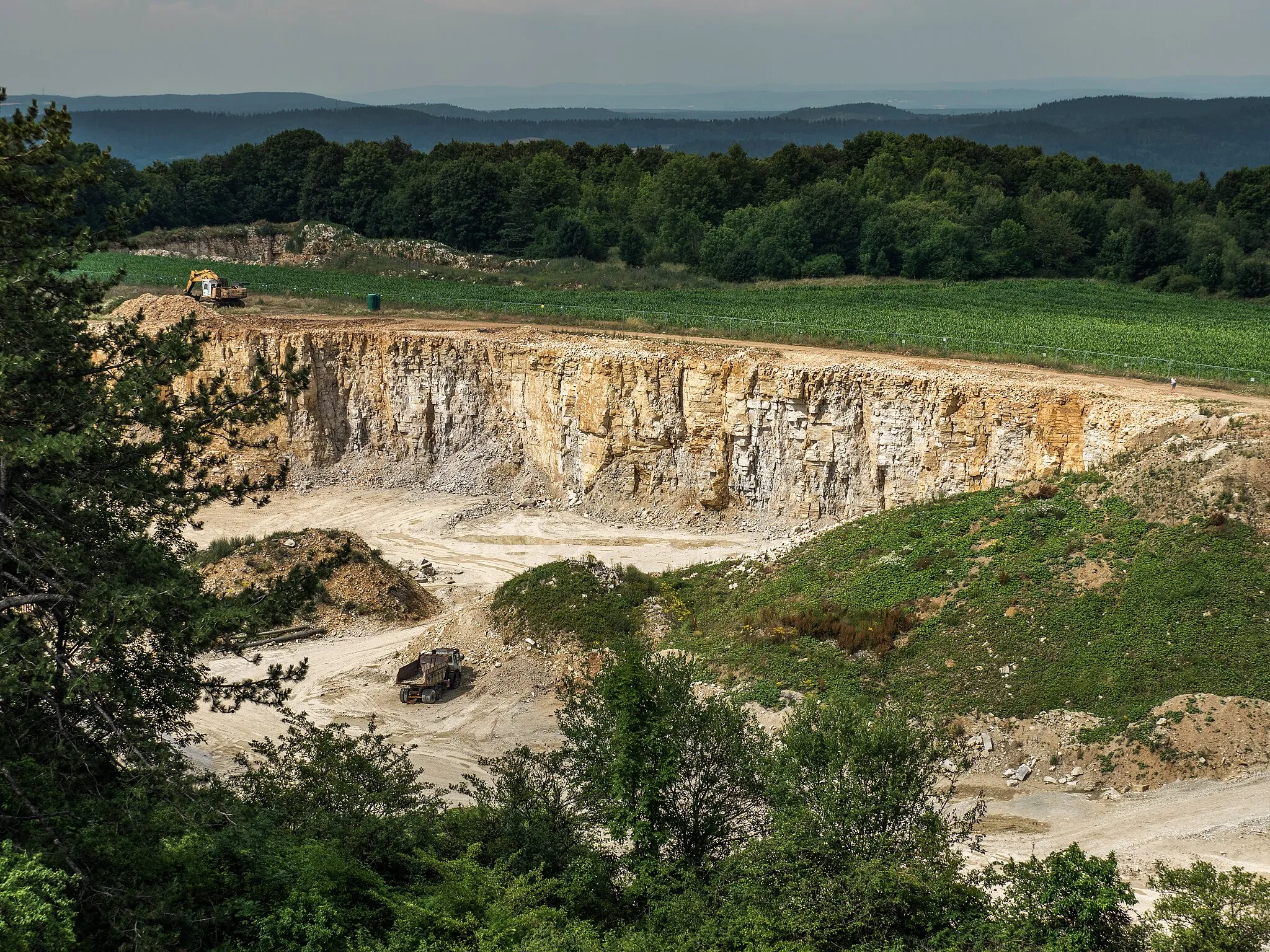 Photo showing: Quarry near Hohenmirsberg on the Neubürg
