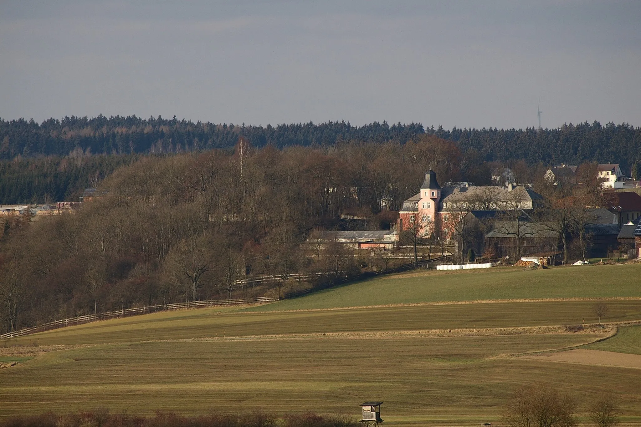 Photo showing: Schloß Gattendorf, Gemeinde Gattendorf, Landkreis Hof, Ansicht von Süden