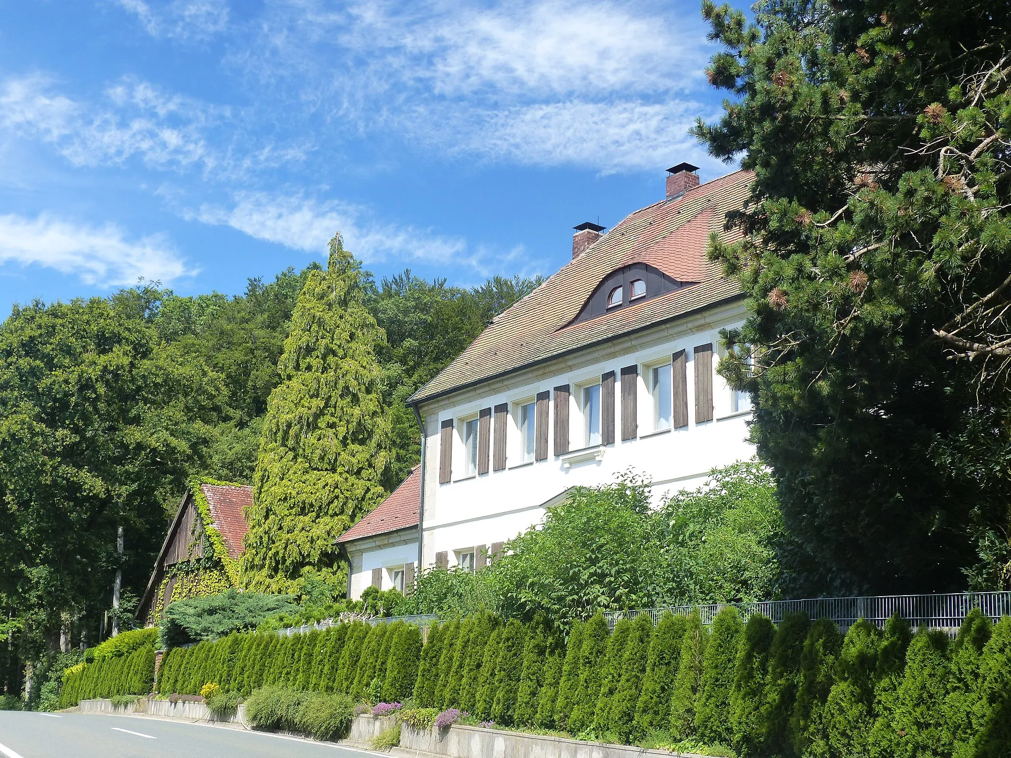 Photo showing: The solitude Langweil, a district of the municipality of Ahorntal.