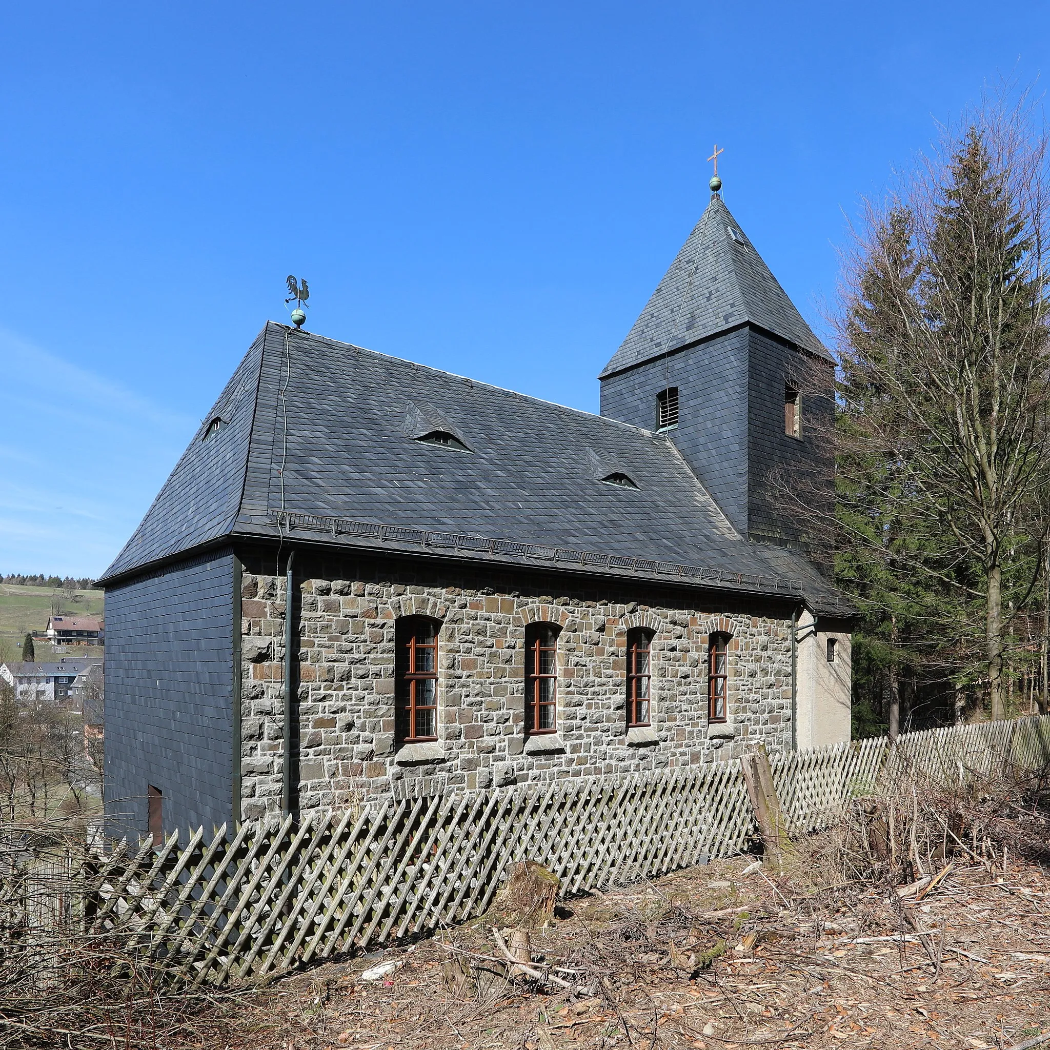 Photo showing: evangelisch-lutherische Auferstehungskirche in Kleintettau