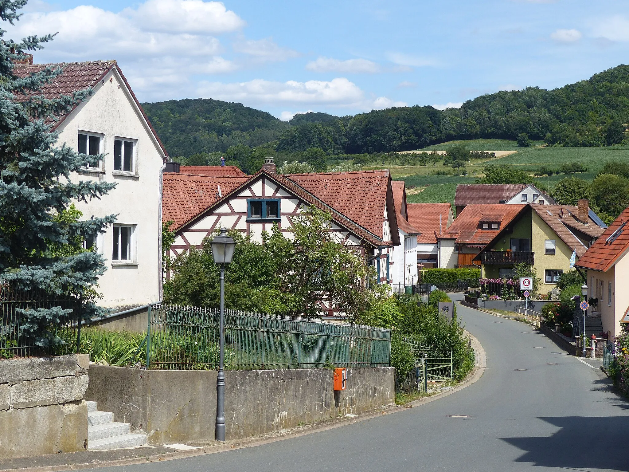 Photo showing: The village Dietzhof, a district of the municipality of Leutenbach