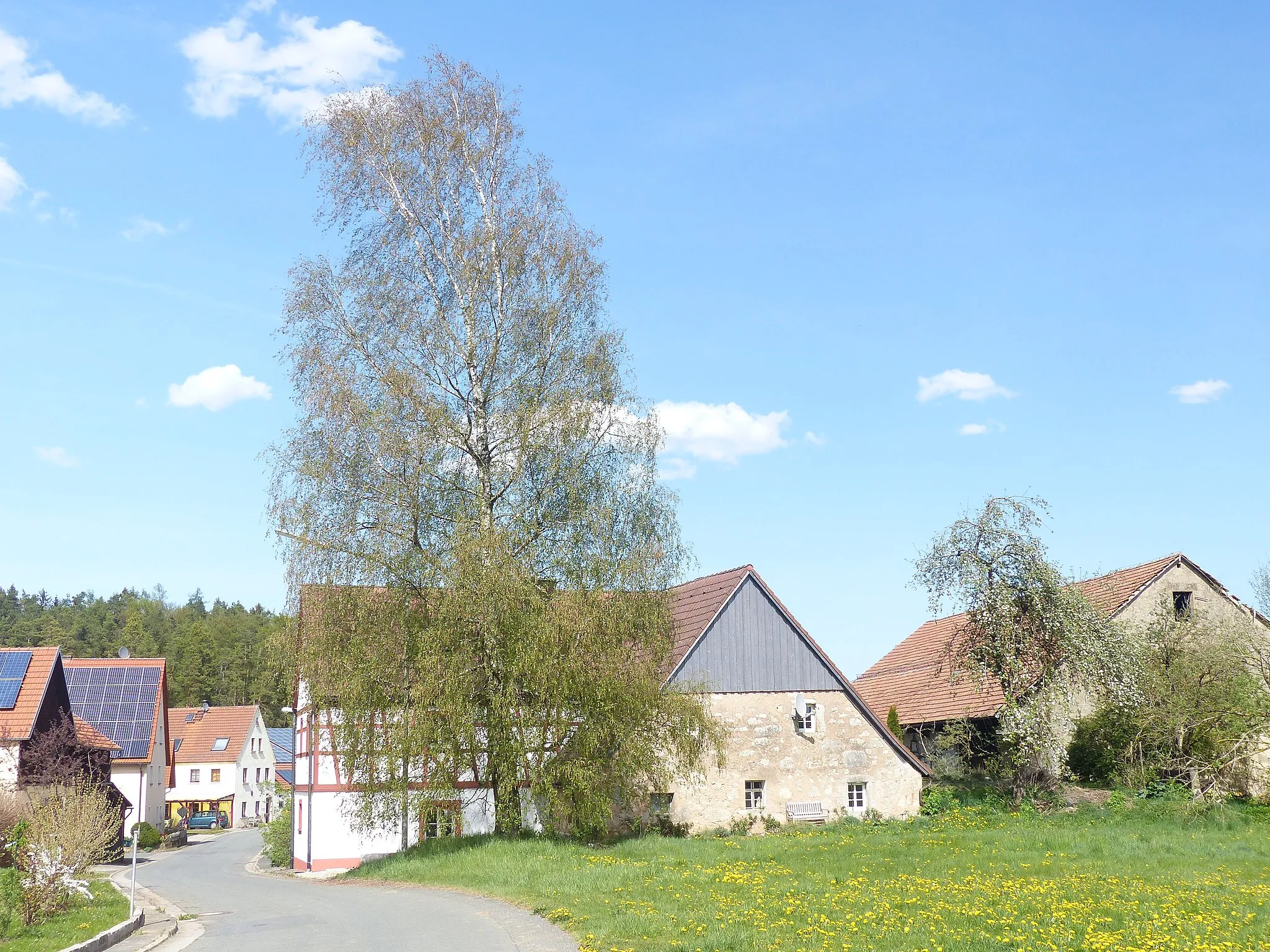 Photo showing: The village Eckenreuth, a district of the town of Betzenstein