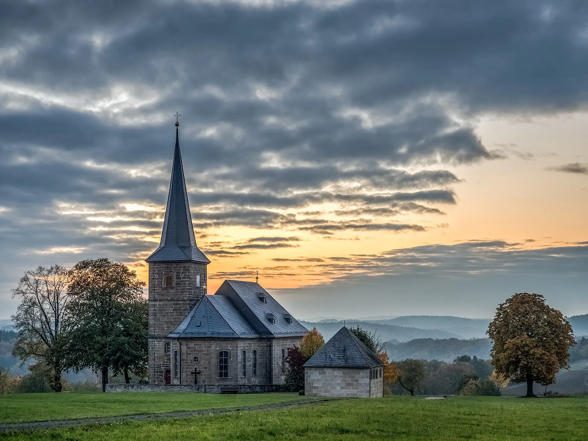 Photo showing: Saint Clemens Church in Neudorf near Weismain in Upper Franconia