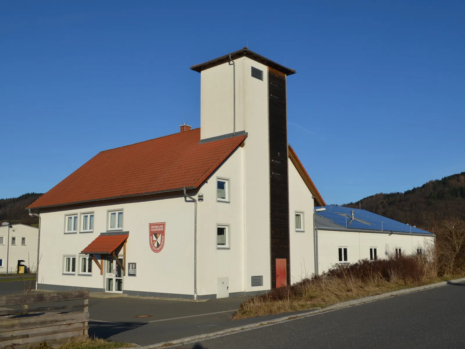 Photo showing: Feuerwehrhaus der Freiwilligen Feuerwehr Goldkronach, Am Altenbaum 8