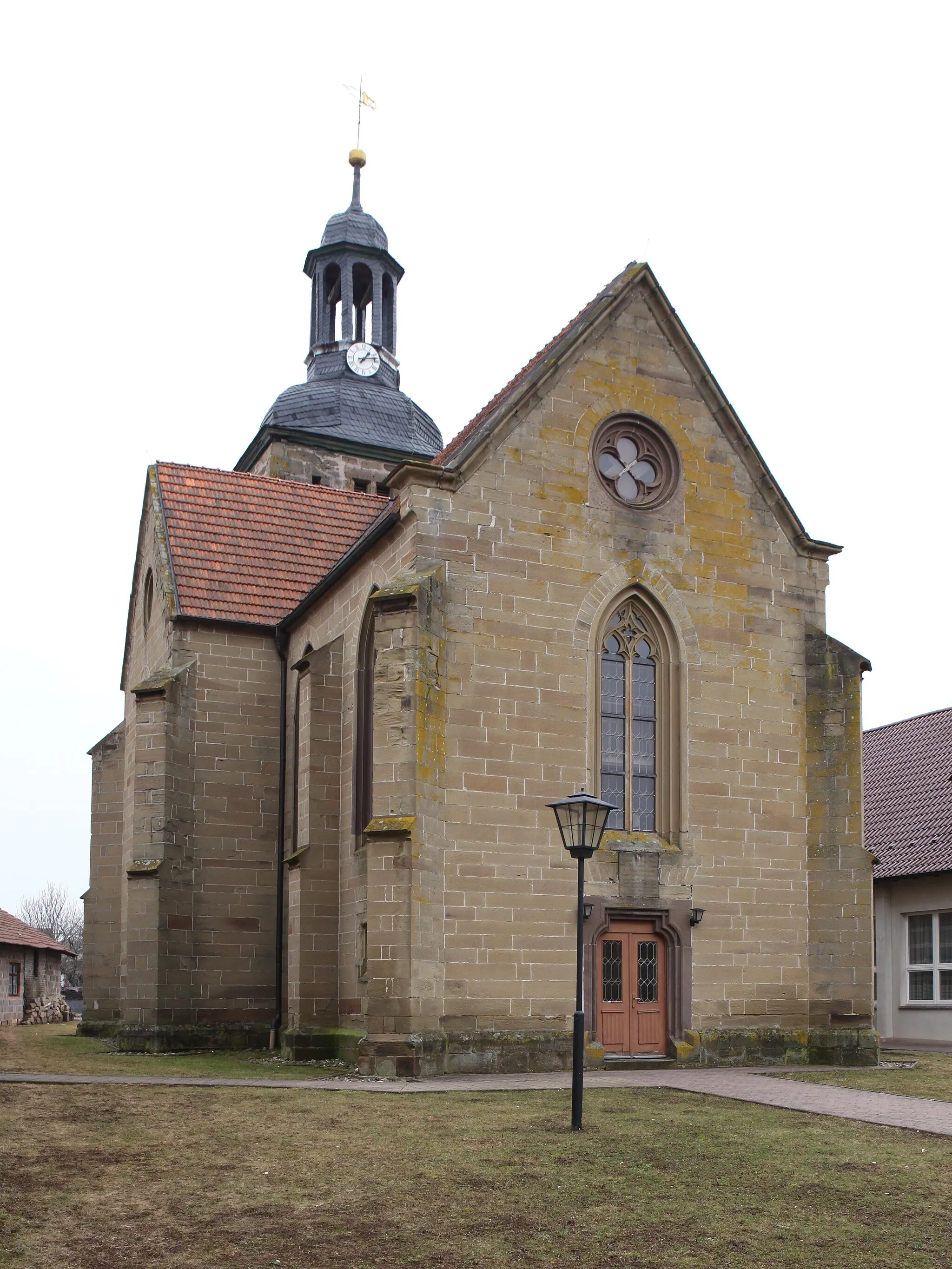 Photo showing: Ev. Kirche St. Nikolaus Gleicherwiesen, OT von Gleichamberg, Landkreis Hildburghausen