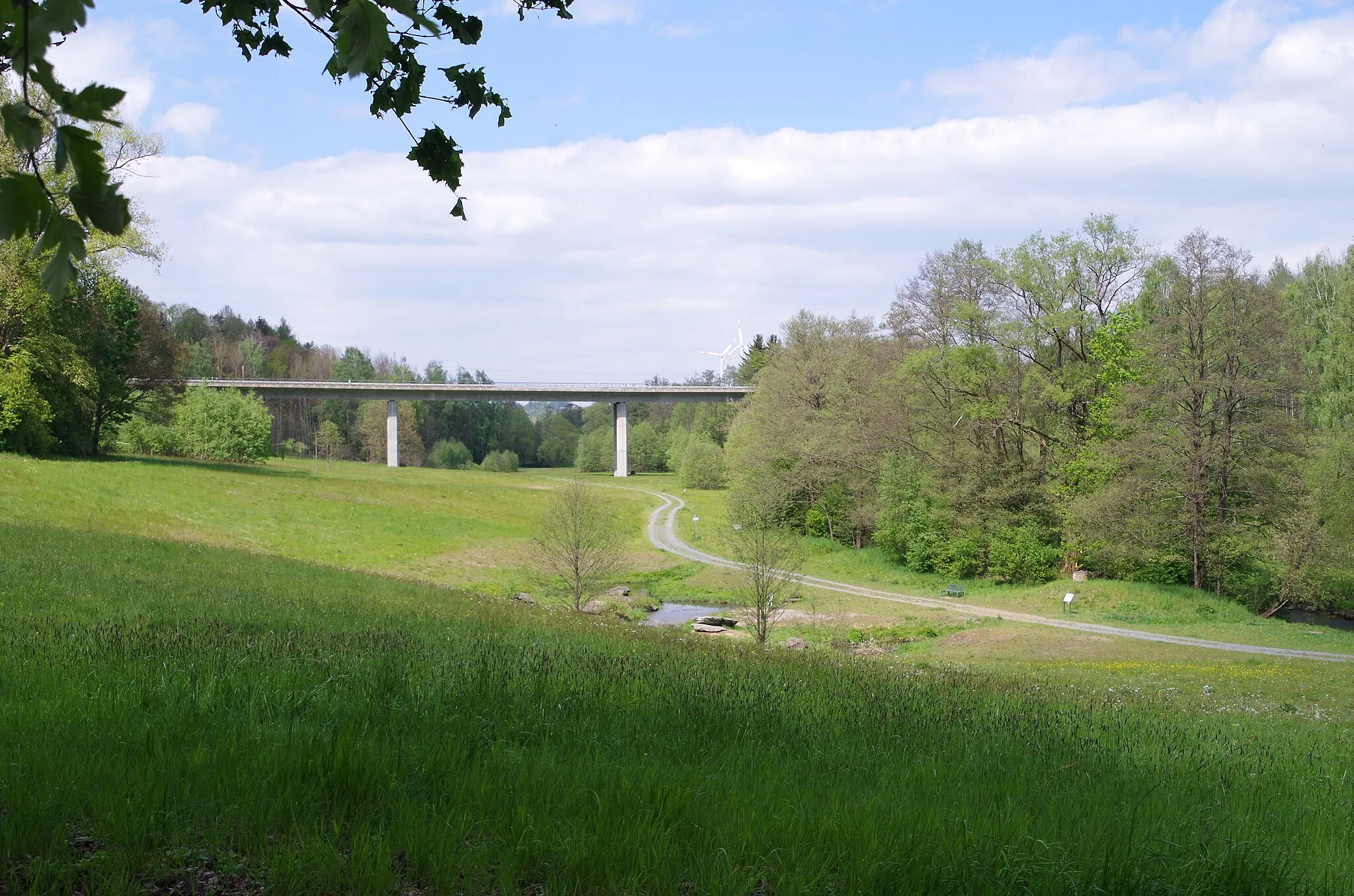 Photo showing: Schwarzenbach/Saale: Bridge of the B289 over the Saale