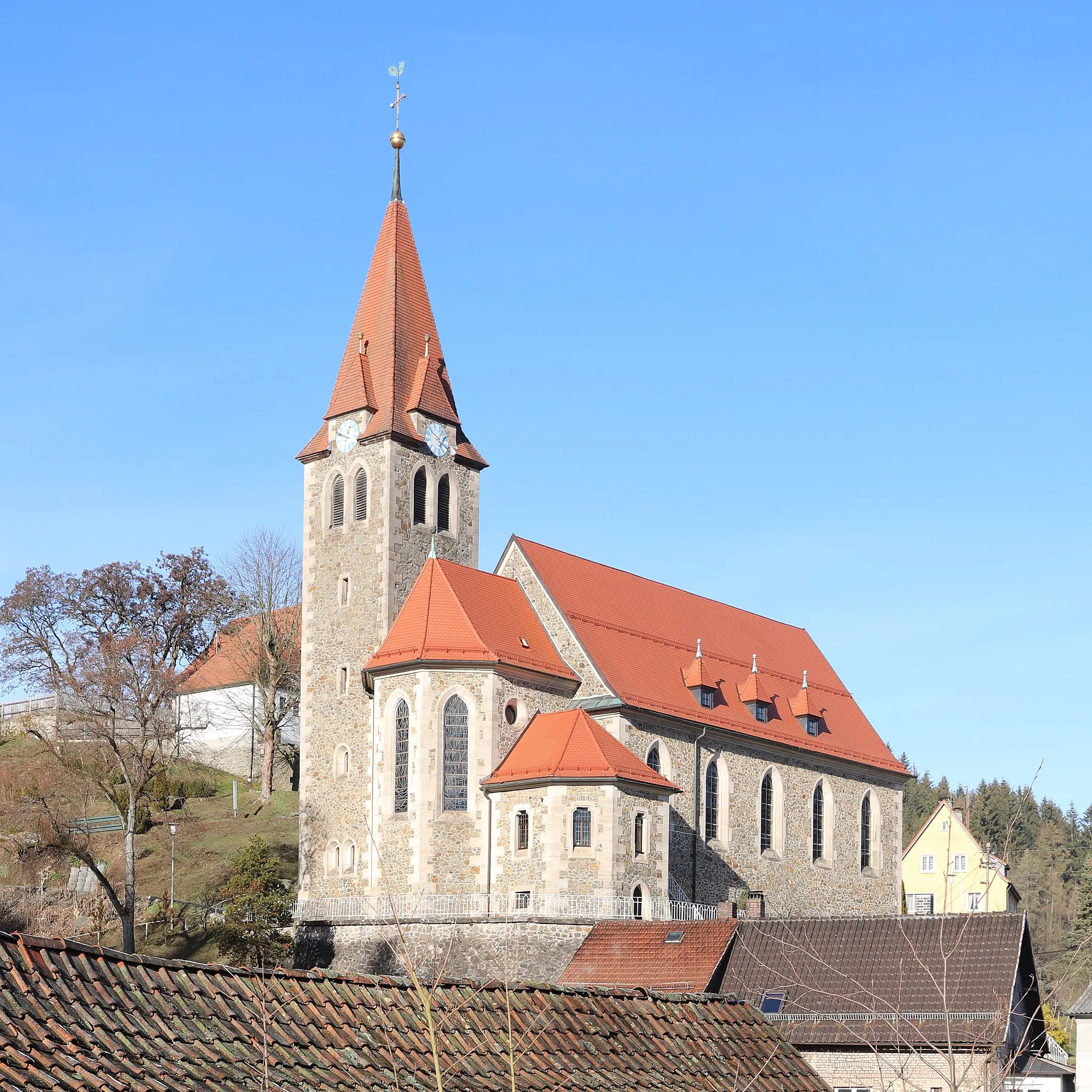 Photo showing: Pfarrkirche St. Pankratius in Steinberg