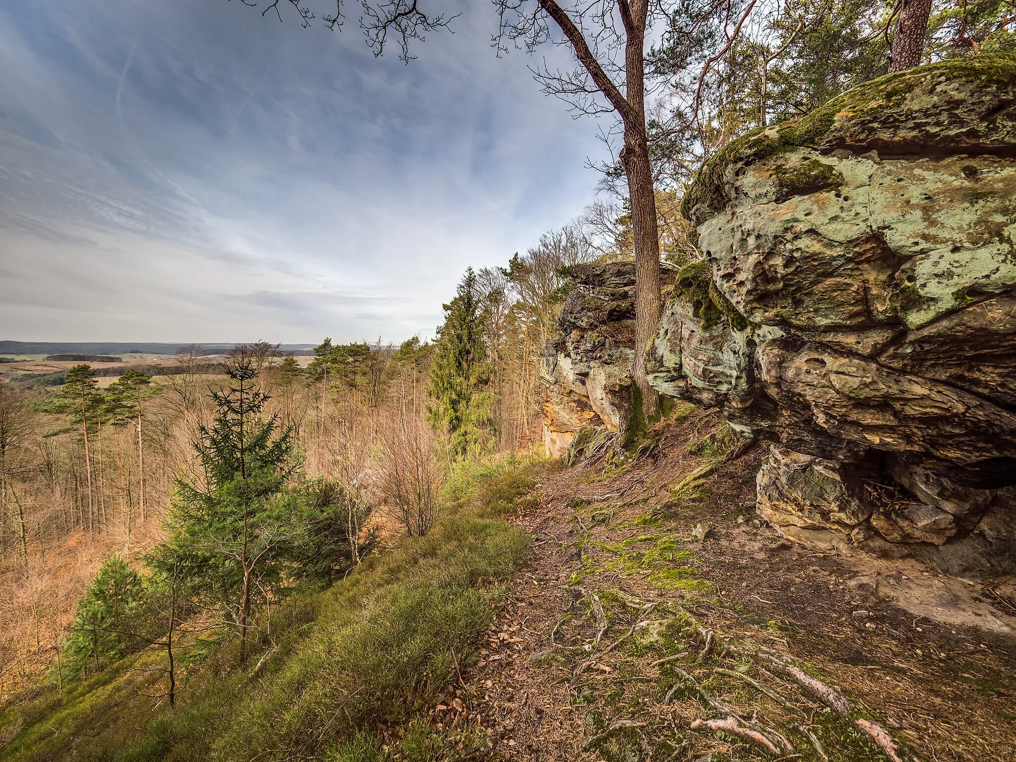 Photo showing: View from Veitenstein in the nature park Haßberge