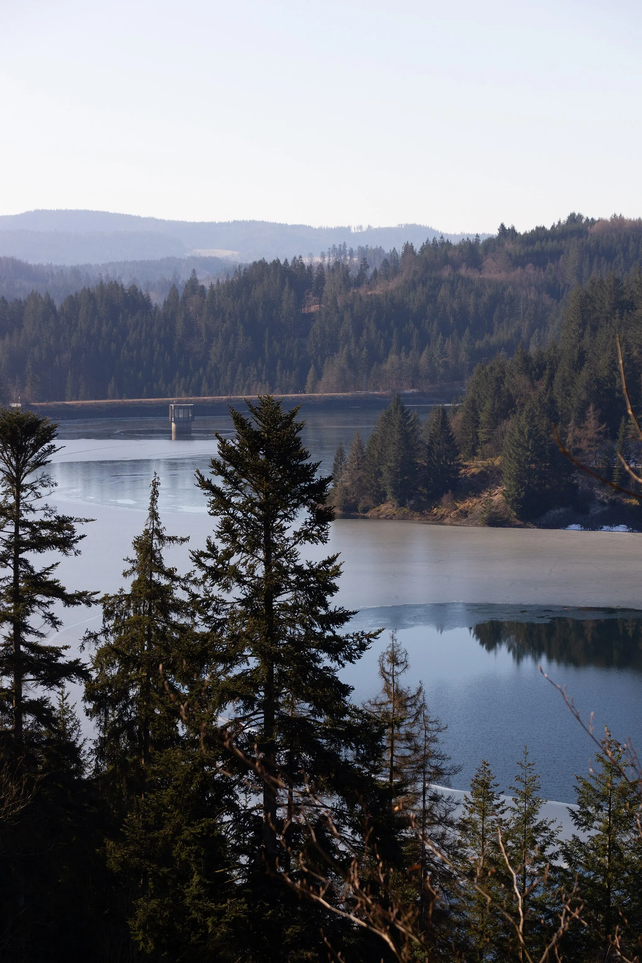 Photo showing: Ködeltalsperre im Naturpark Frankenwald