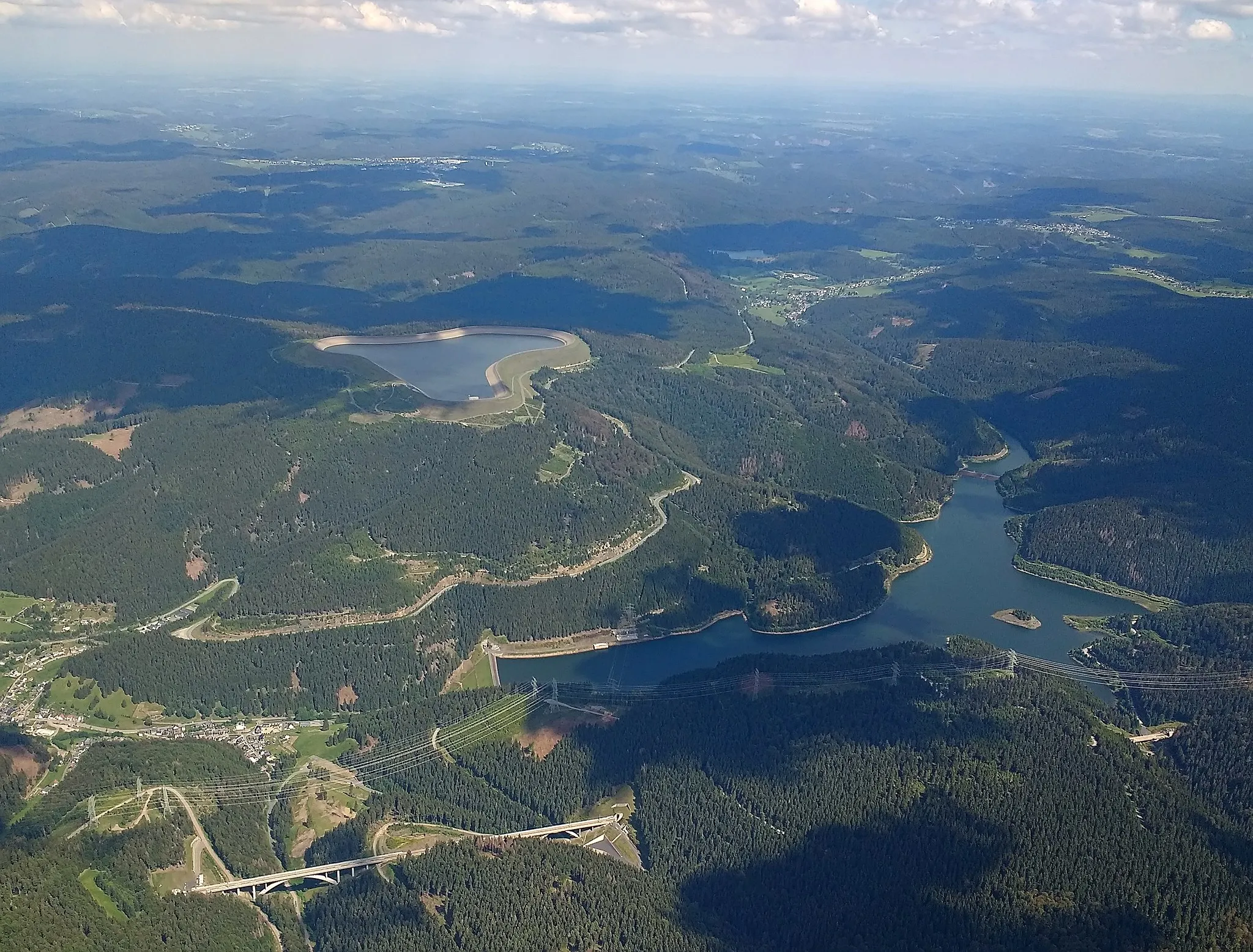 Photo showing: Pumpspeicherwerk Goldisthal Luftaufnahme (2020)