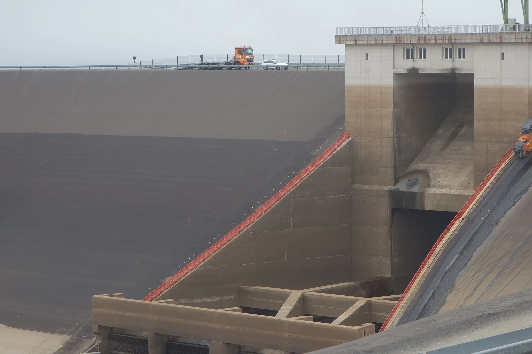 Photo showing: pumped storage plant Goldisthal upper reservoir intake structure