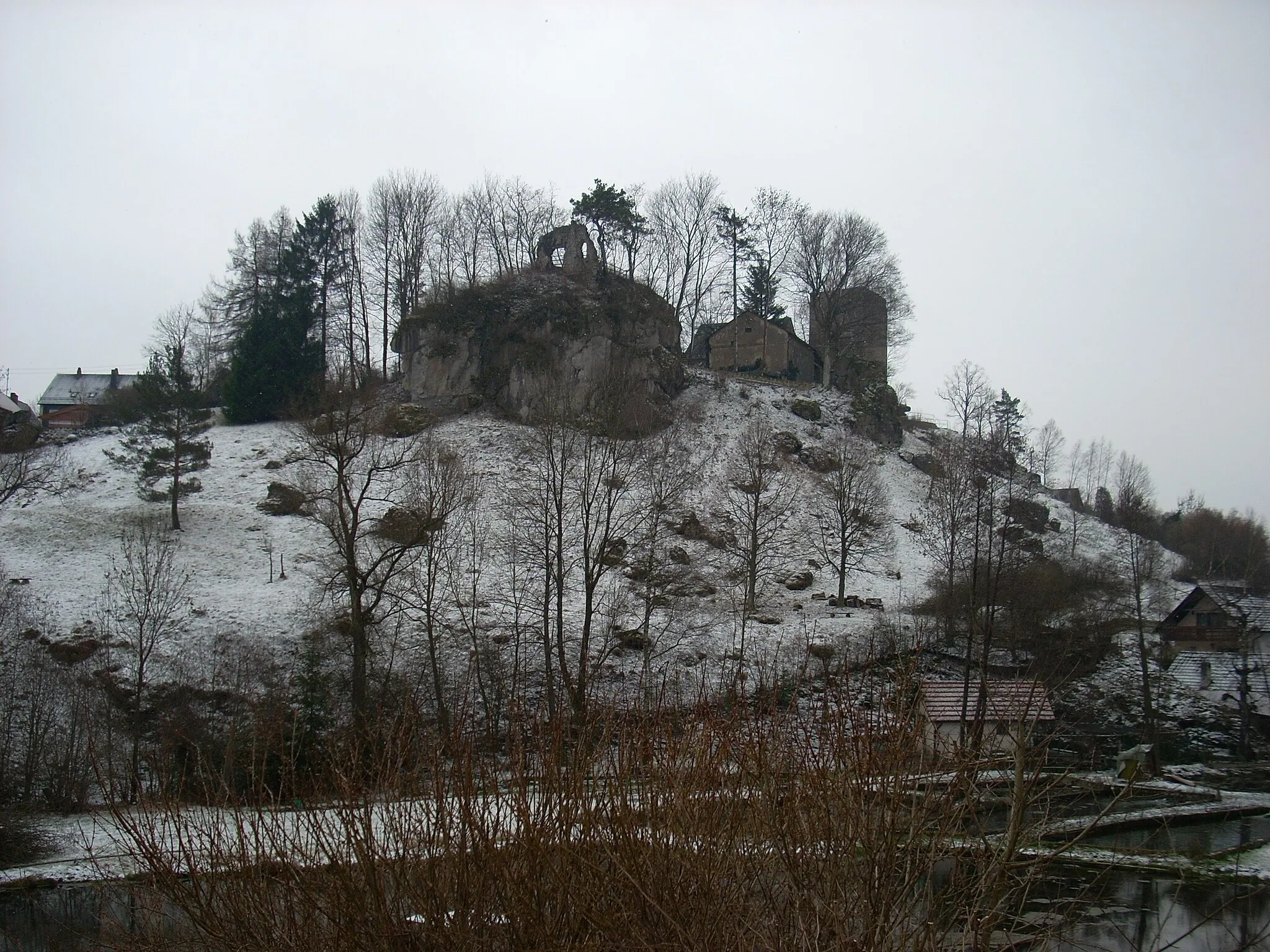 Photo showing: Ruin of Castle Thuisbrunn in the near of Grafenberg