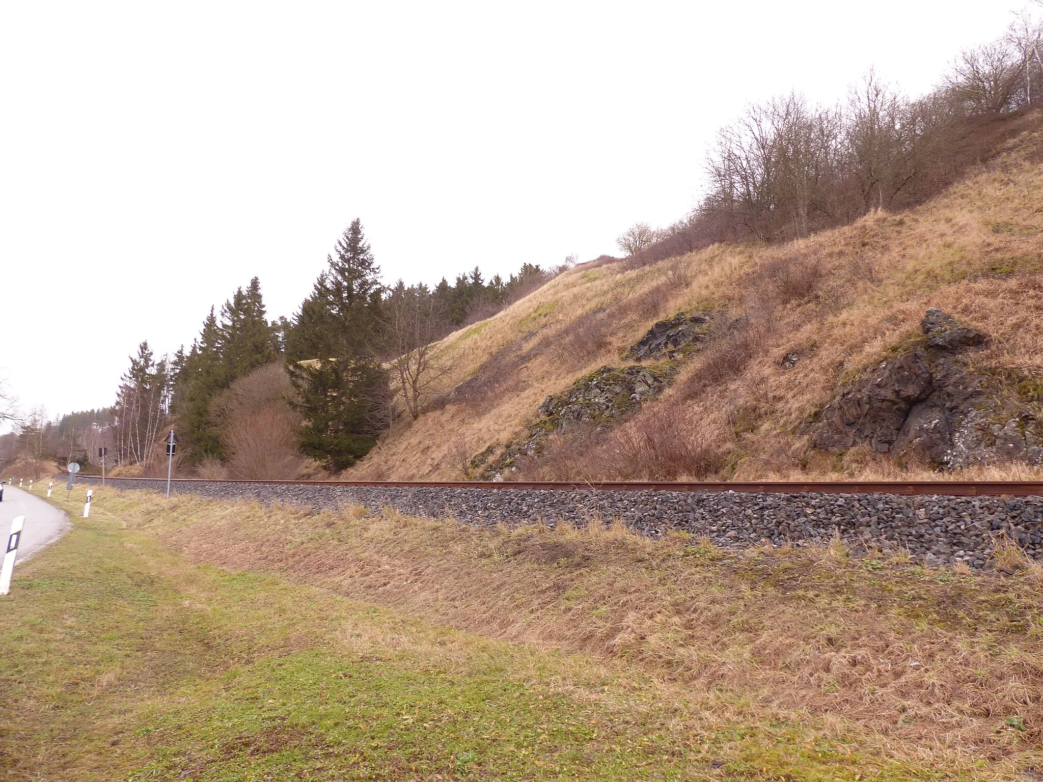 Photo showing: Bahnstrecke unterhalb von Rothenbürg