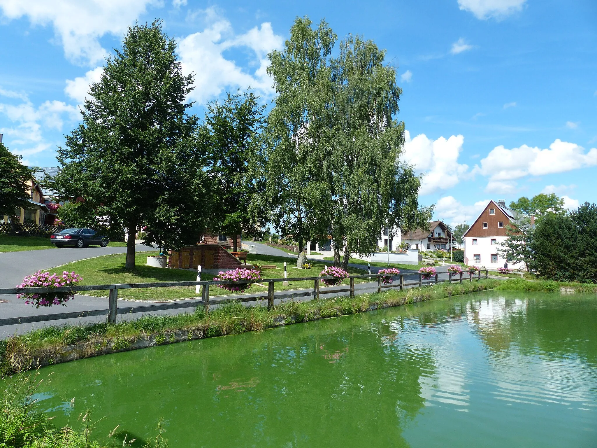 Photo showing: Ortsmitte von Hohenbuch, Ortsteil von Kirchenlamitz