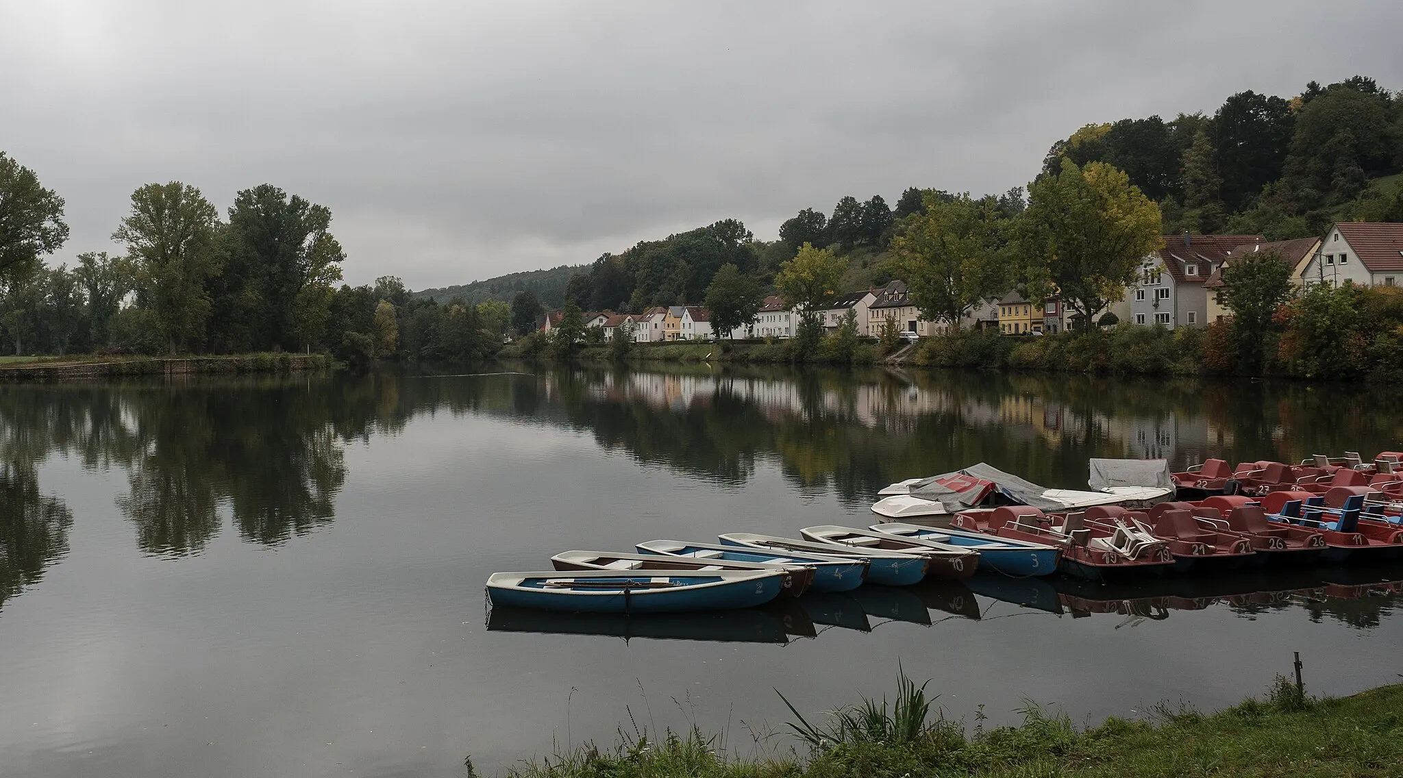 Photo showing: River Regnitz in Bamberg-Bug