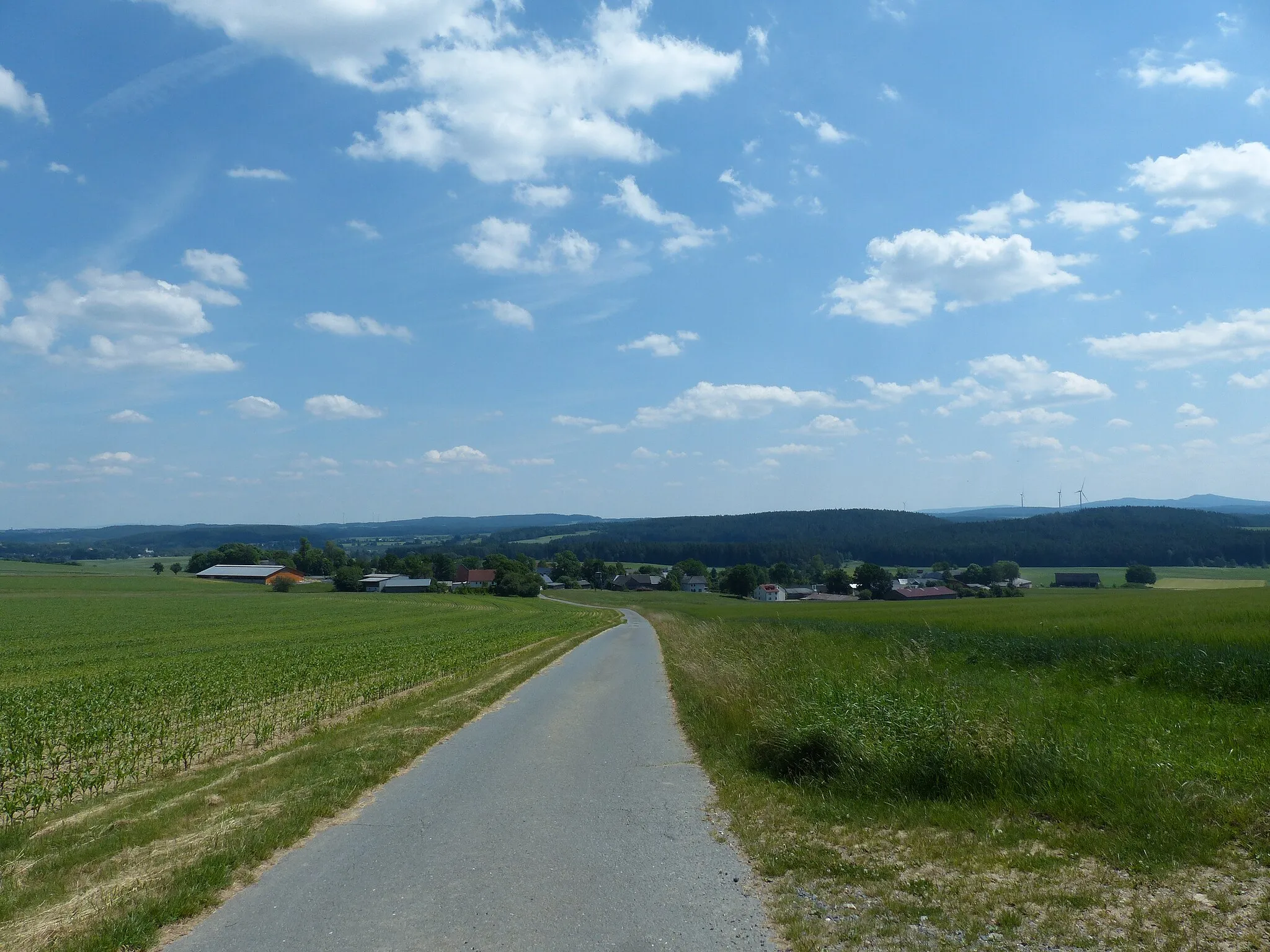 Photo showing: Ortansicht aus Richtung Kirchenlamitz