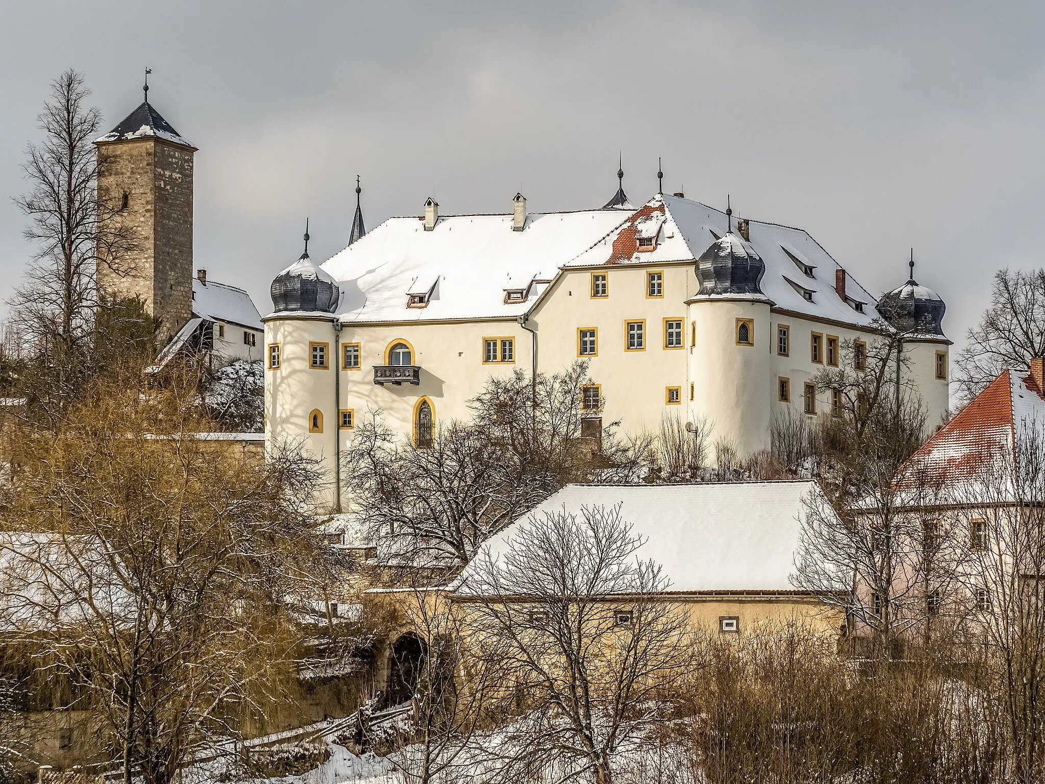 Photo showing: Unteraufseß castle in the Franconian Switzerland