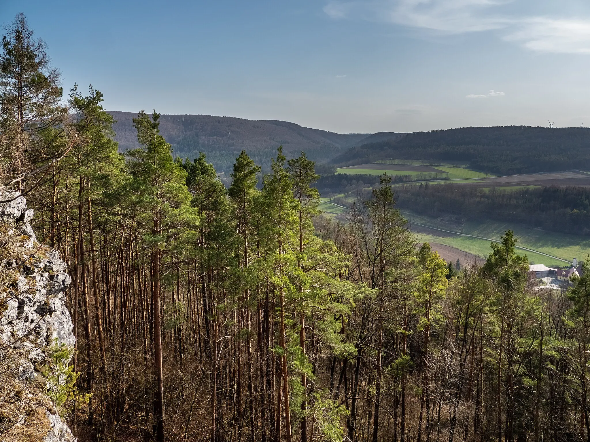 Photo showing: View from Kreuzstein above Oberleinleiter