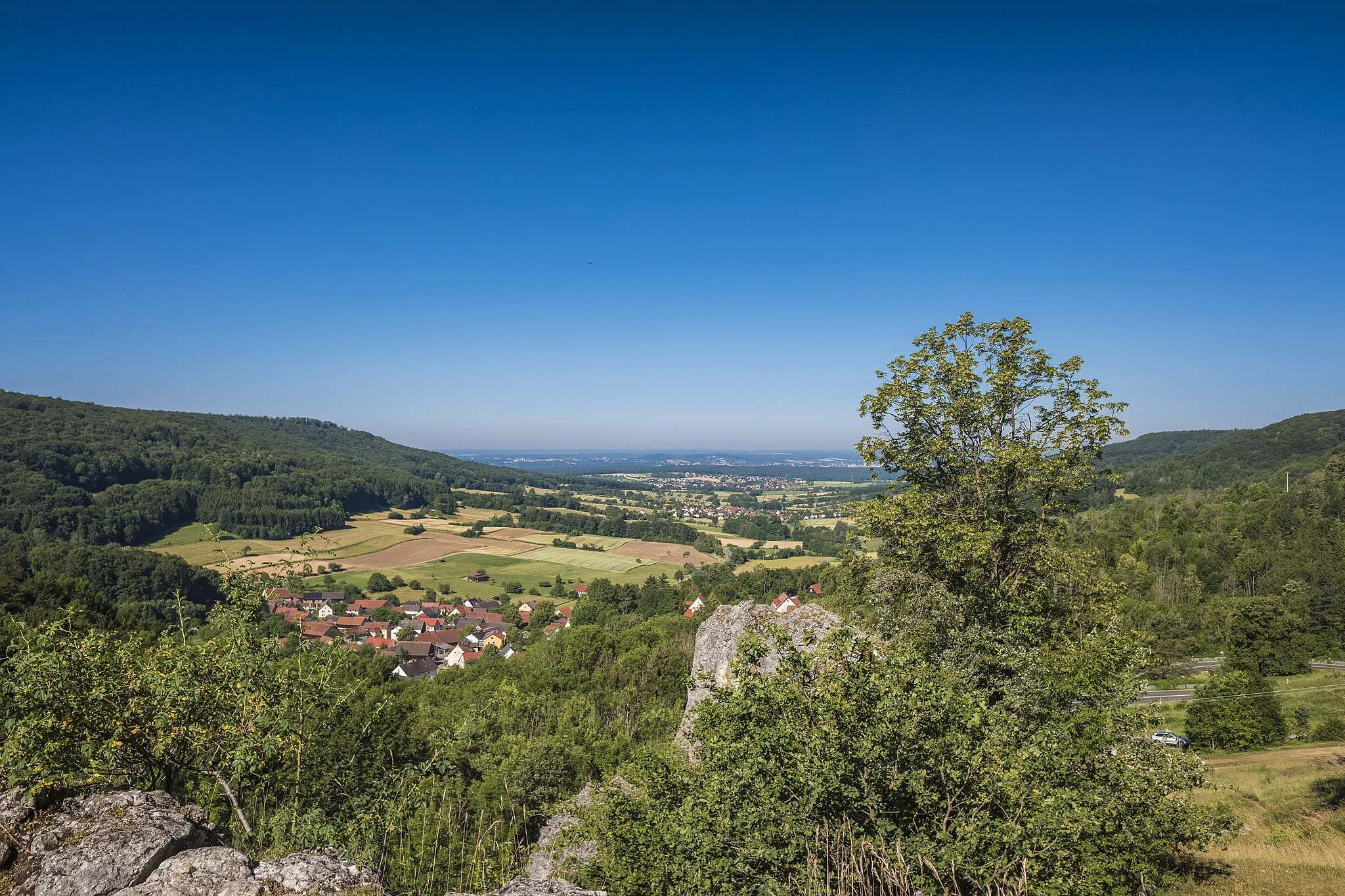 Photo showing: Am Ellernbachtalblick bei Tiefenellern