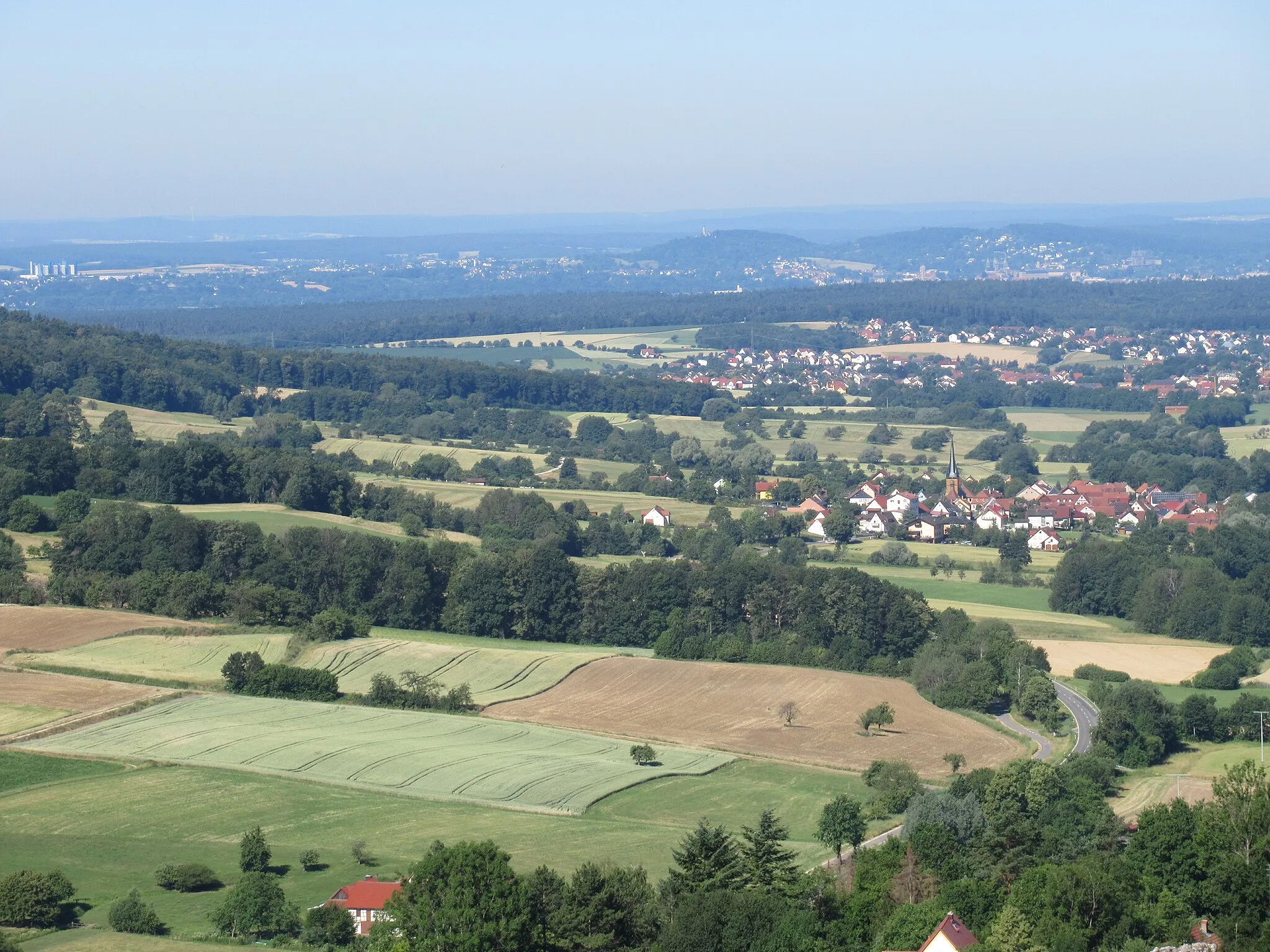 Photo showing: Ausblick vom Ellernbachtalblick bei Tiefenellern