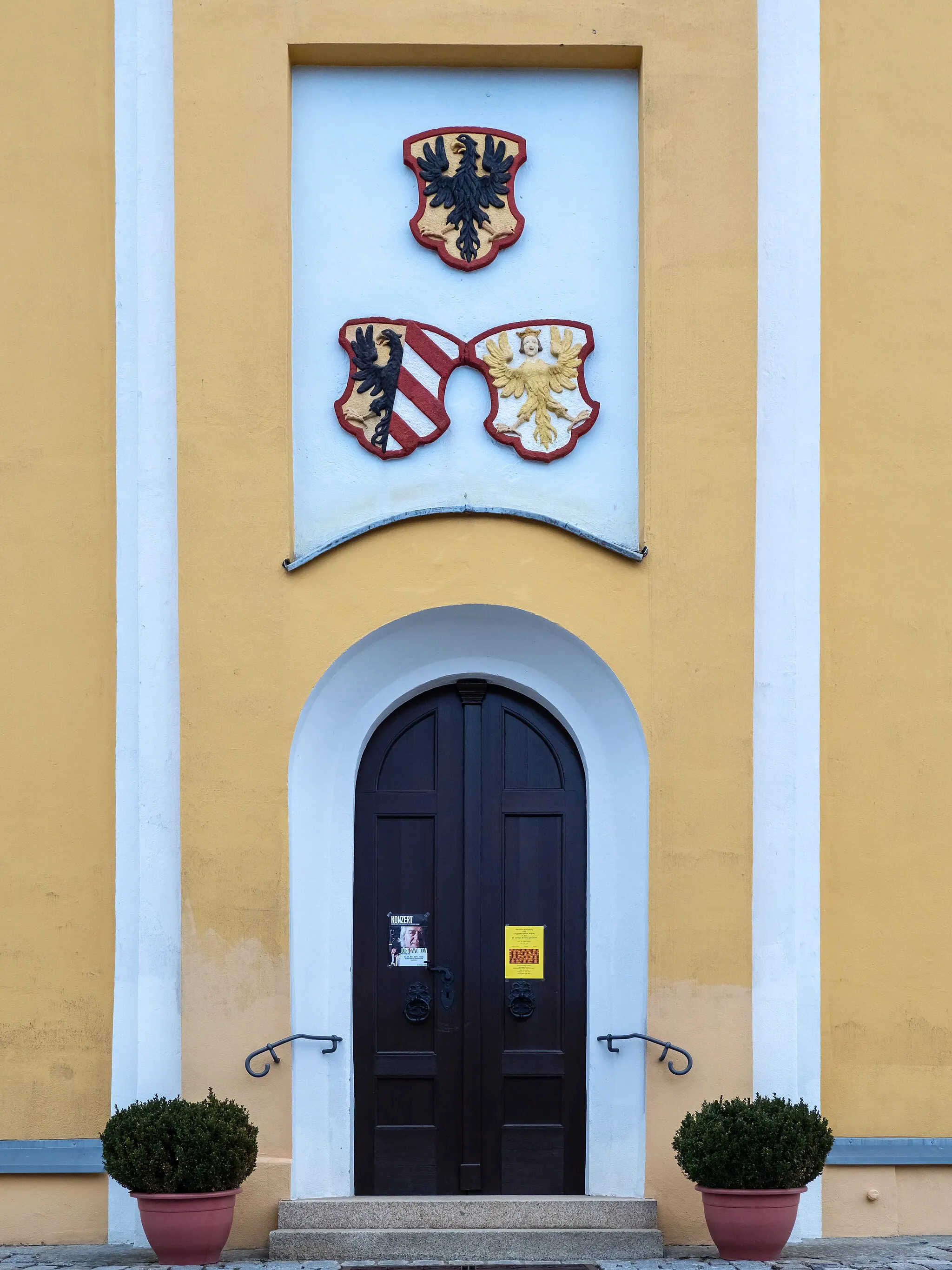 Photo showing: Portal of the protestant church in Igensdorf in the district of Forchheim