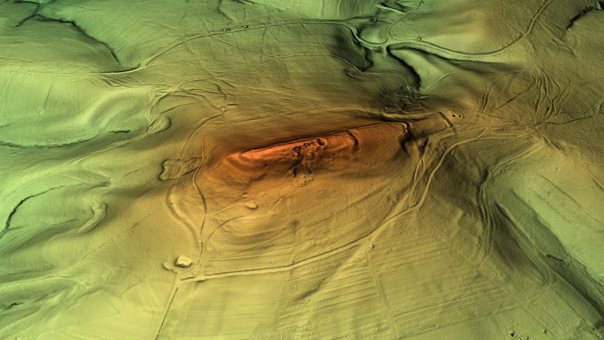 Photo showing: Digitales Geländemodell, Auflösung 1 m, 3D Ansicht, Rohdaten: Bayerische Vermessungsverwaltung - www.geodaten.bayern.de