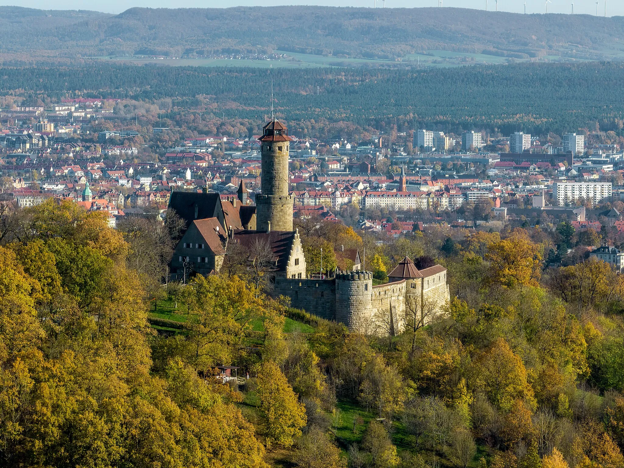 Photo showing: The Altenburg in Bamberg seen from the south