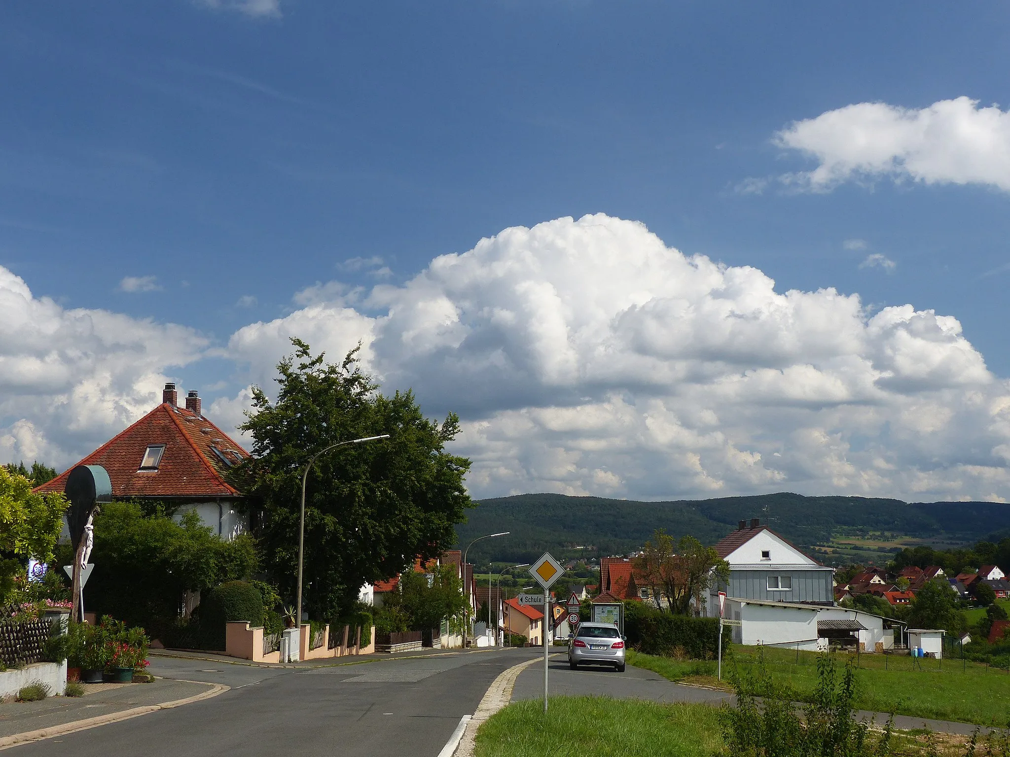 Photo showing: The settlement Ehrlersheim, a district of the municipality of Weilersbach.