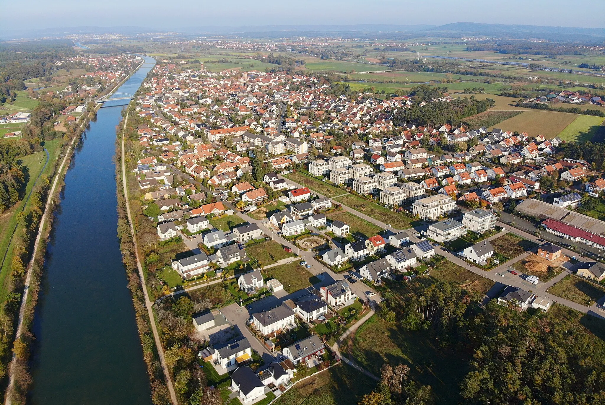 Photo showing: Möhrendorf Luftaufnahme (2019)