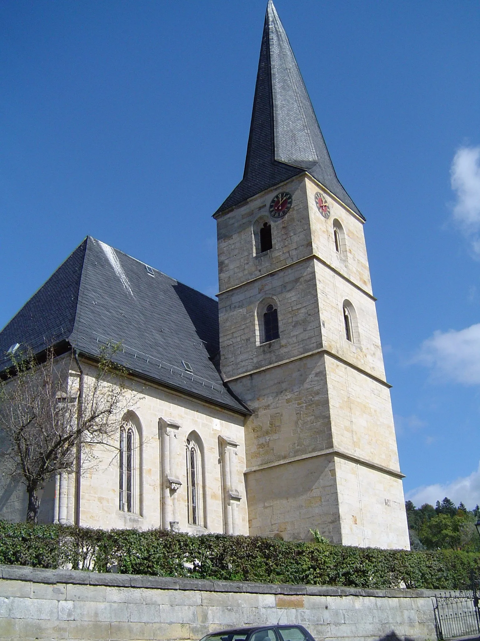 Photo showing: Die röm.-kath. Kirche „St. Maria“ im Ortsteil Volsbach, Gemeinde Ahorntal