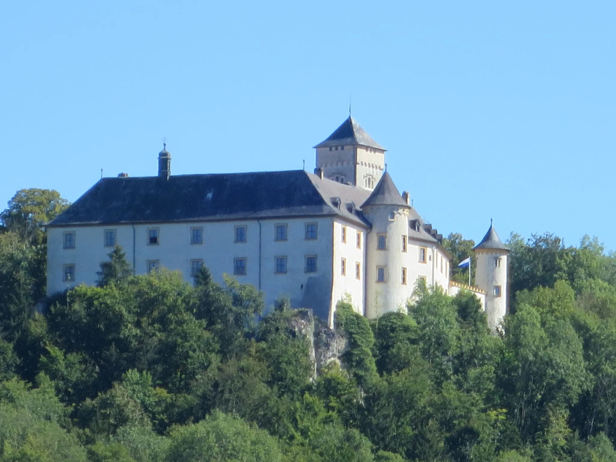 Photo showing: Burg Greifenstein oberhalb von Heiligenstadt