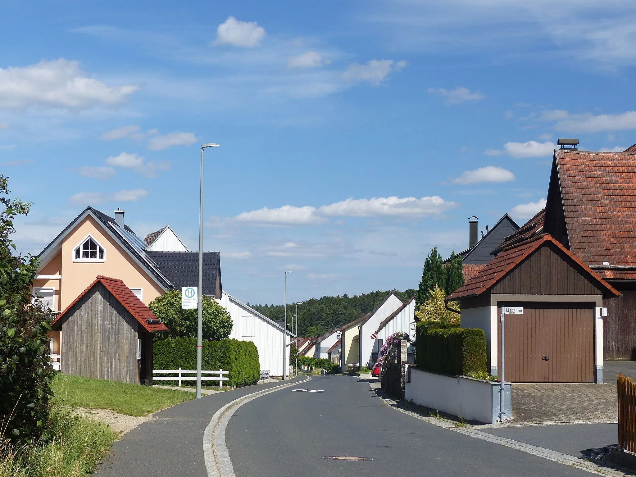 Photo showing: The hamlet Liebenau, a district of the municipality of Gößweinstein.